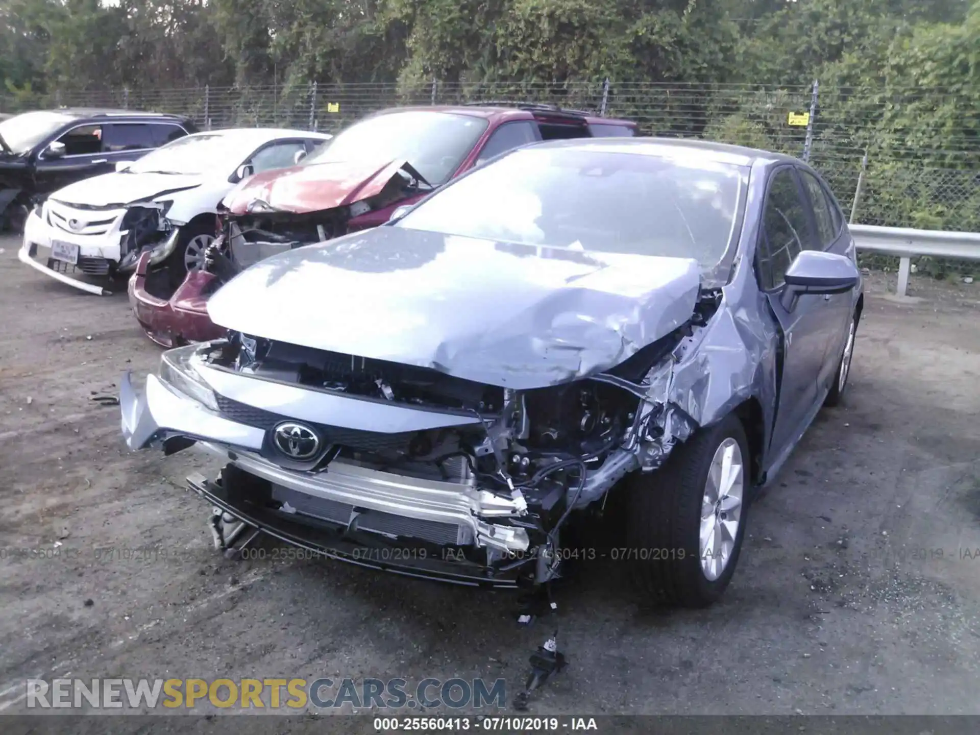 2 Photograph of a damaged car 5YFHPRAE7LP013366 TOYOTA COROLLA 2020