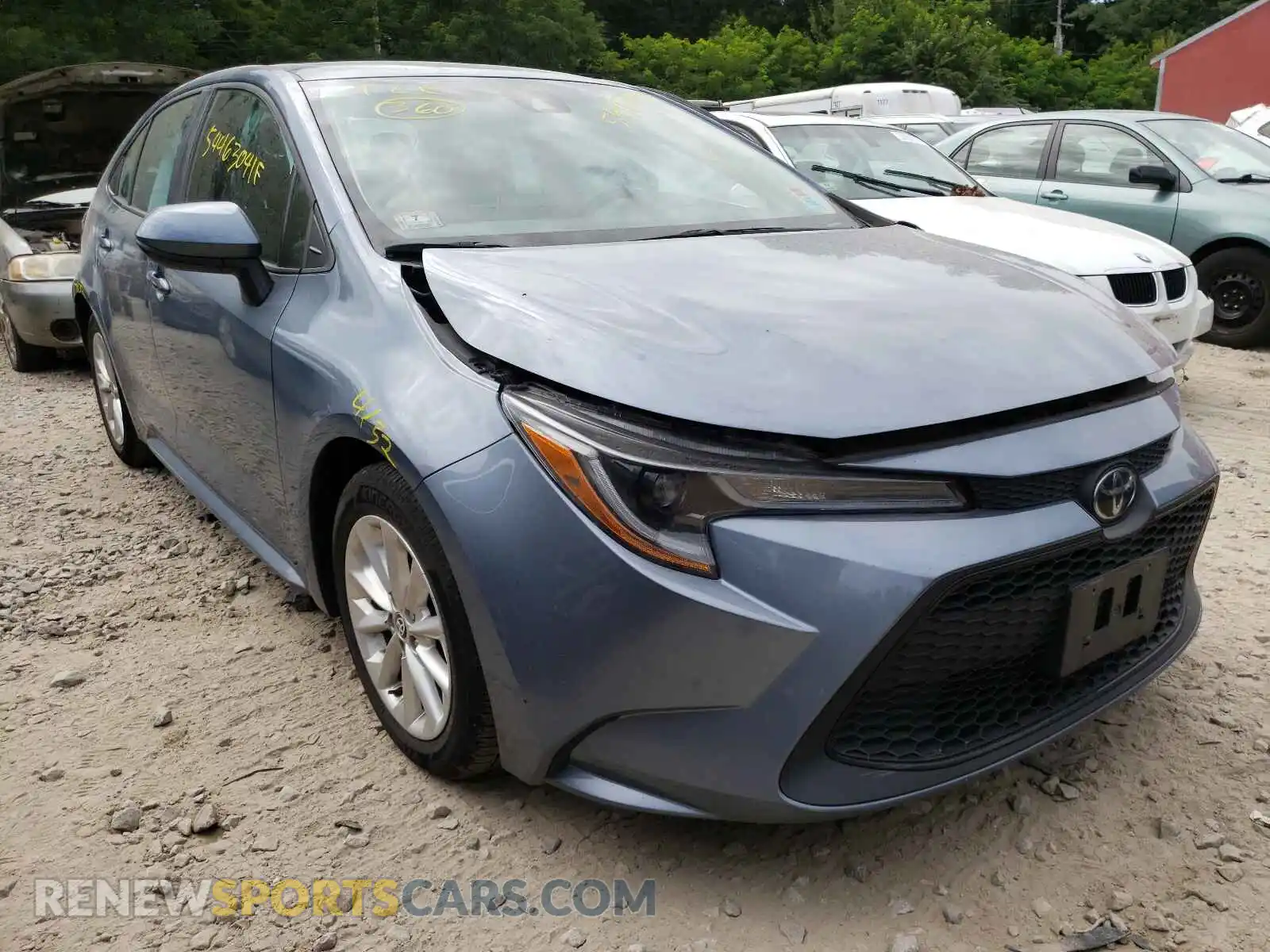 1 Photograph of a damaged car 5YFHPRAE7LP051468 TOYOTA COROLLA 2020