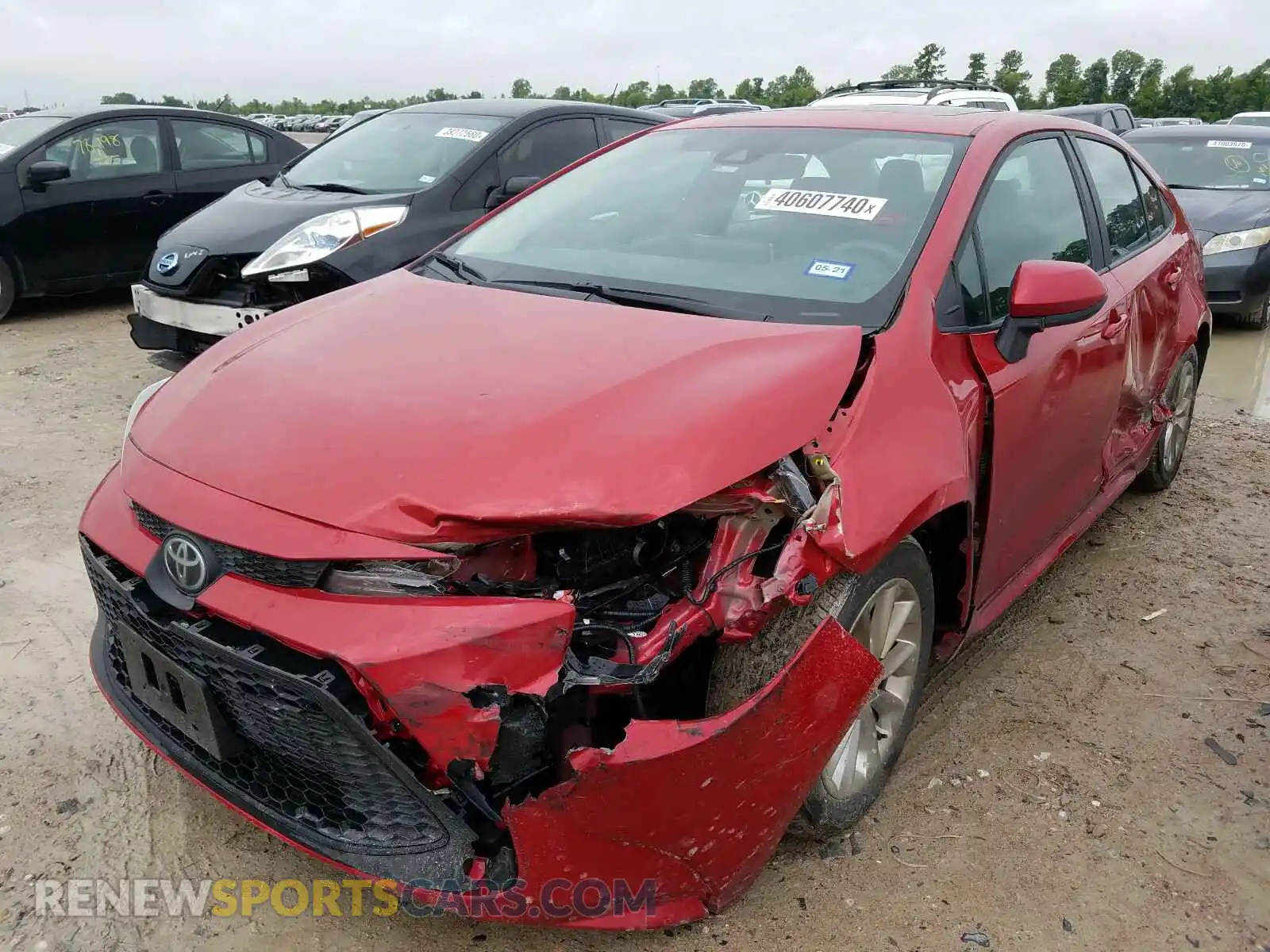 2 Photograph of a damaged car 5YFHPRAE8LP007933 TOYOTA COROLLA 2020