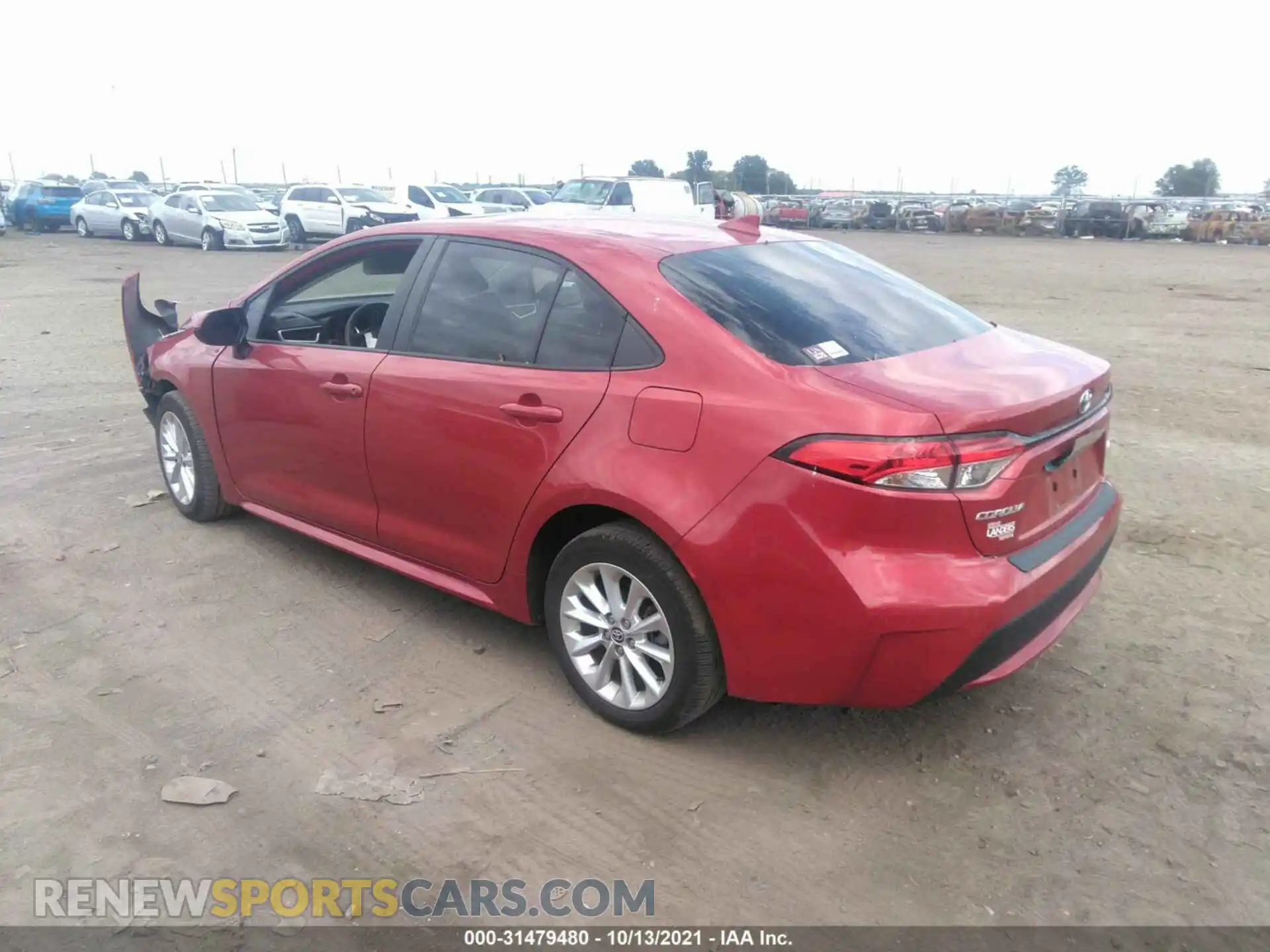 3 Photograph of a damaged car 5YFHPRAE8LP021962 TOYOTA COROLLA 2020