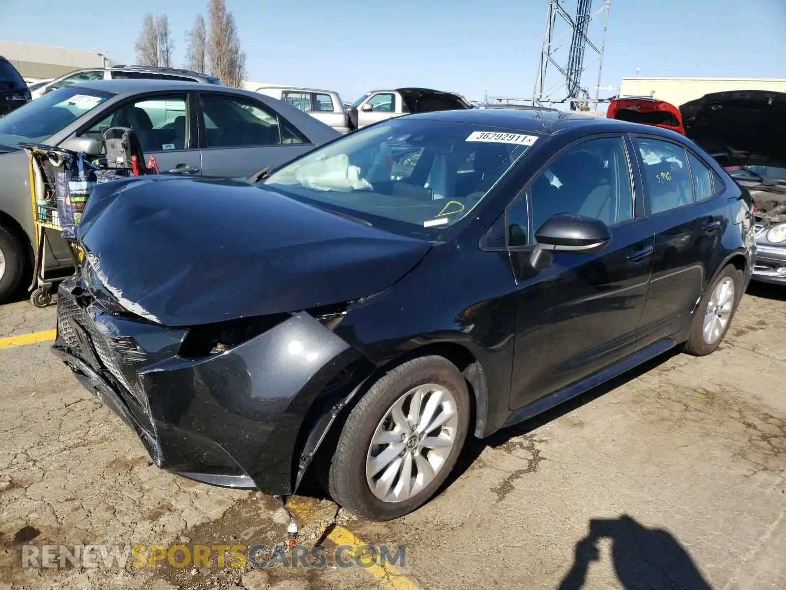 2 Photograph of a damaged car 5YFHPRAE9LP043923 TOYOTA COROLLA 2020