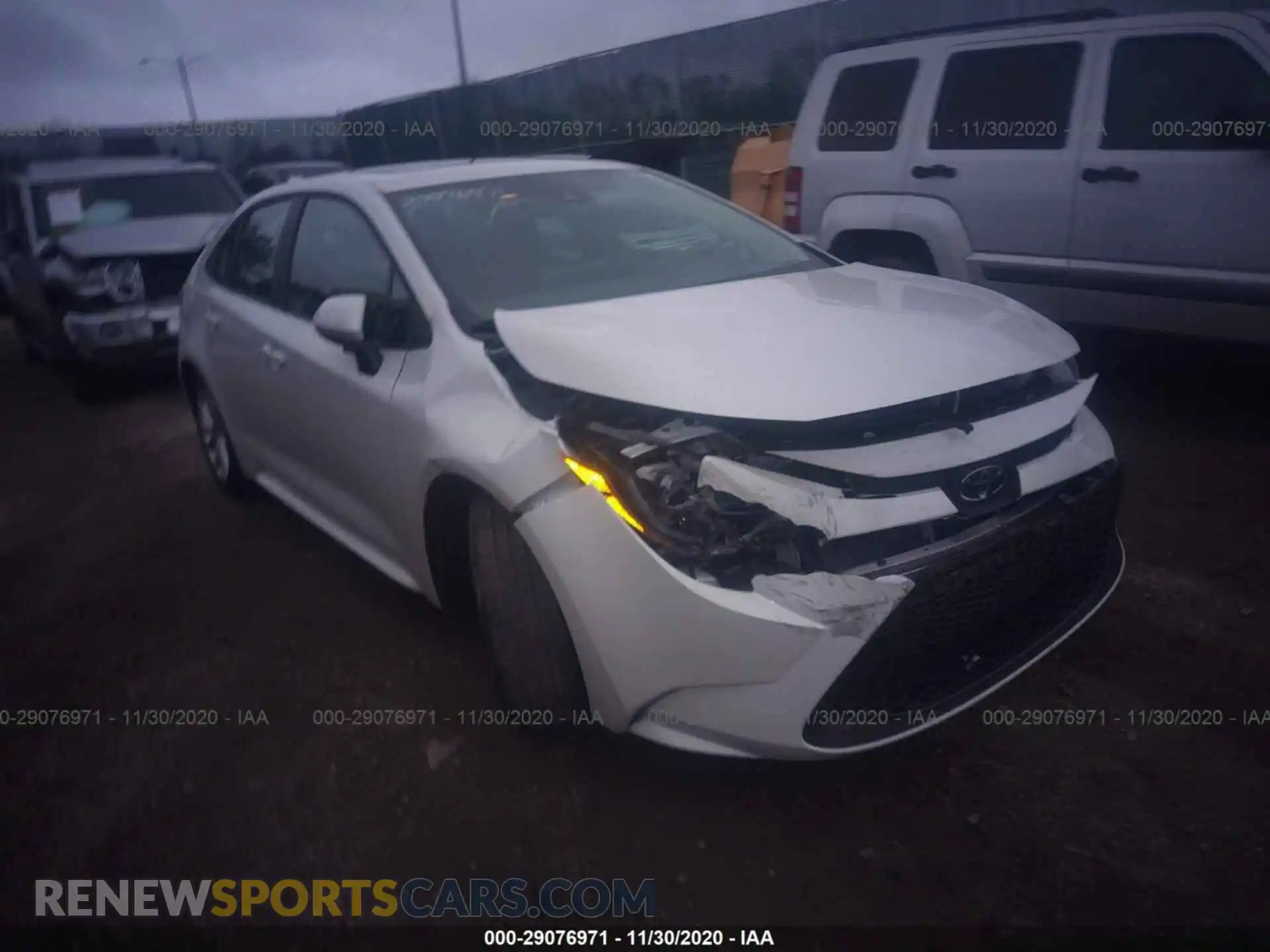 1 Photograph of a damaged car 5YFHPRAE9LP115221 TOYOTA COROLLA 2020