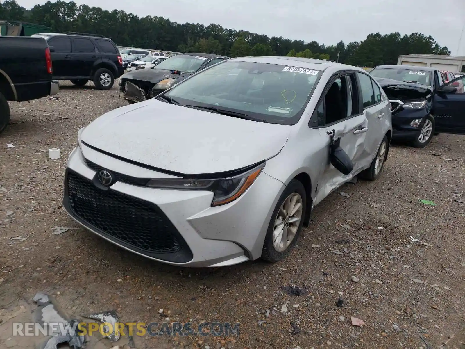 2 Photograph of a damaged car 5YFHPRAEXLP004838 TOYOTA COROLLA 2020
