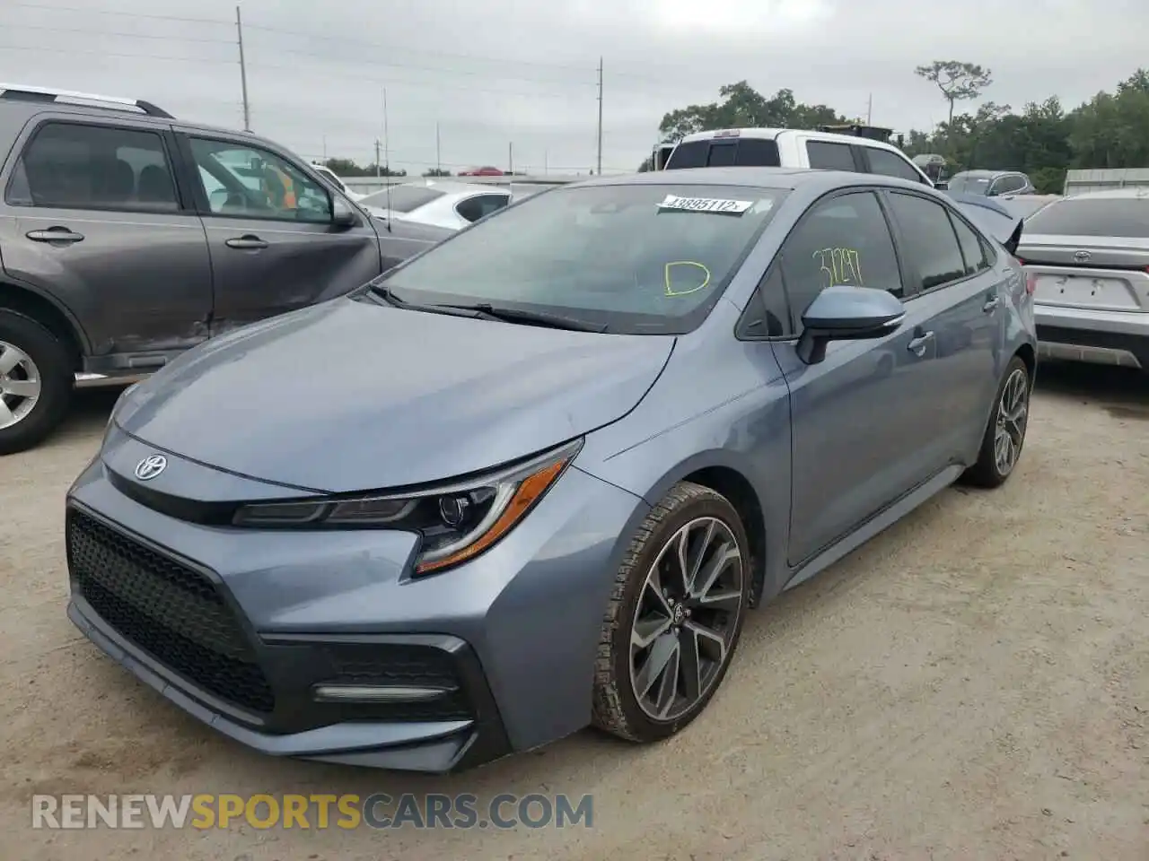 2 Photograph of a damaged car 5YFM4RCE0LP046312 TOYOTA COROLLA 2020