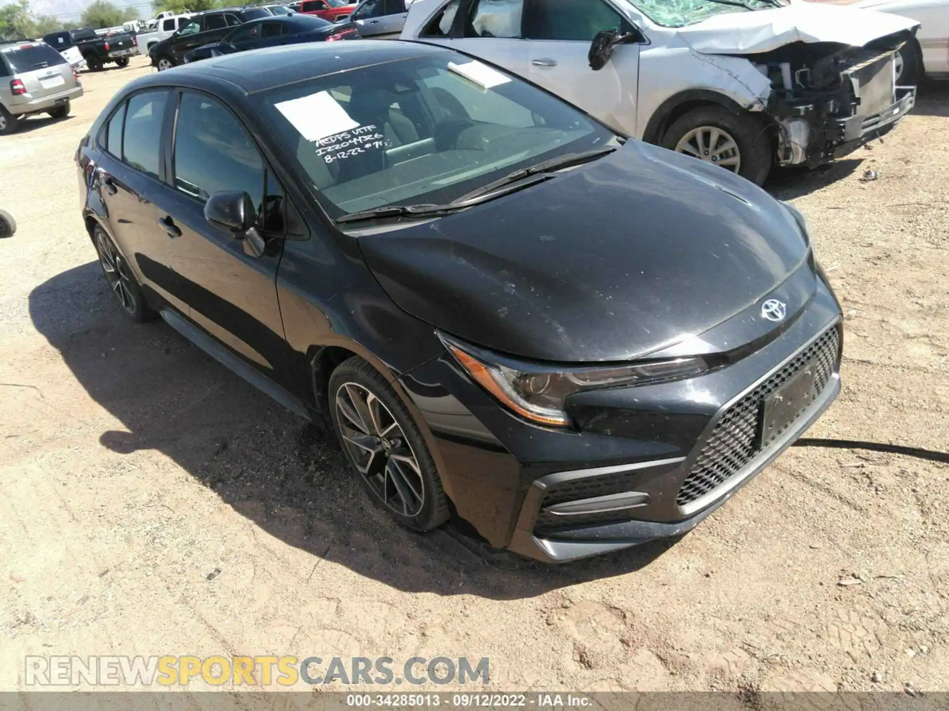 1 Photograph of a damaged car 5YFM4RCE4LP043963 TOYOTA COROLLA 2020
