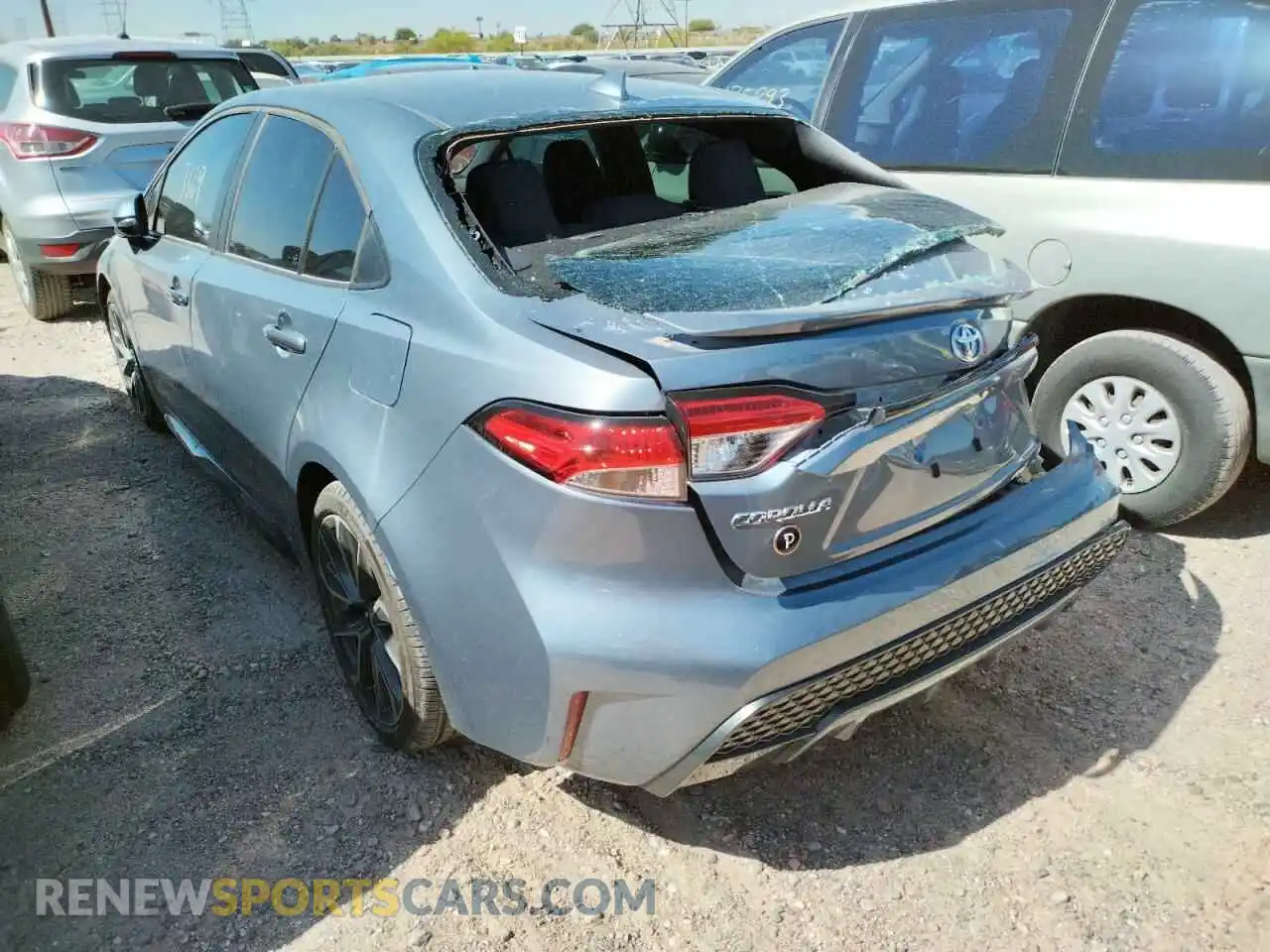 3 Photograph of a damaged car 5YFM4RCE7LP025764 TOYOTA COROLLA 2020