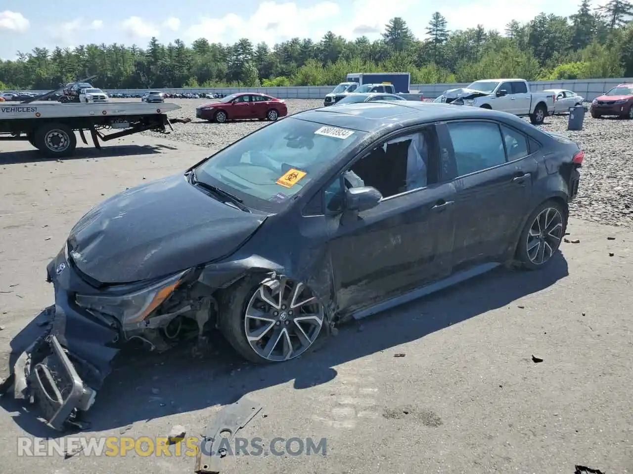 1 Photograph of a damaged car 5YFM4RCE8LP047384 TOYOTA COROLLA 2020