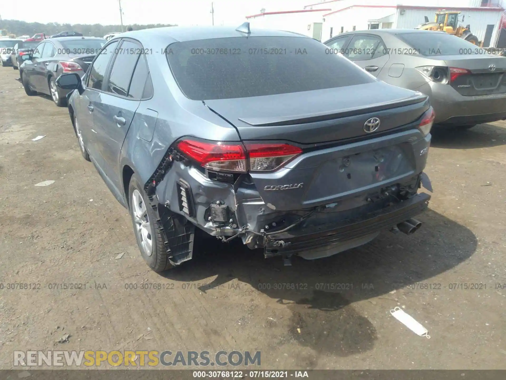 3 fotografías del automóvil dañado 5YFP4RCE0LP031841 TOYOTA COROLLA 2020