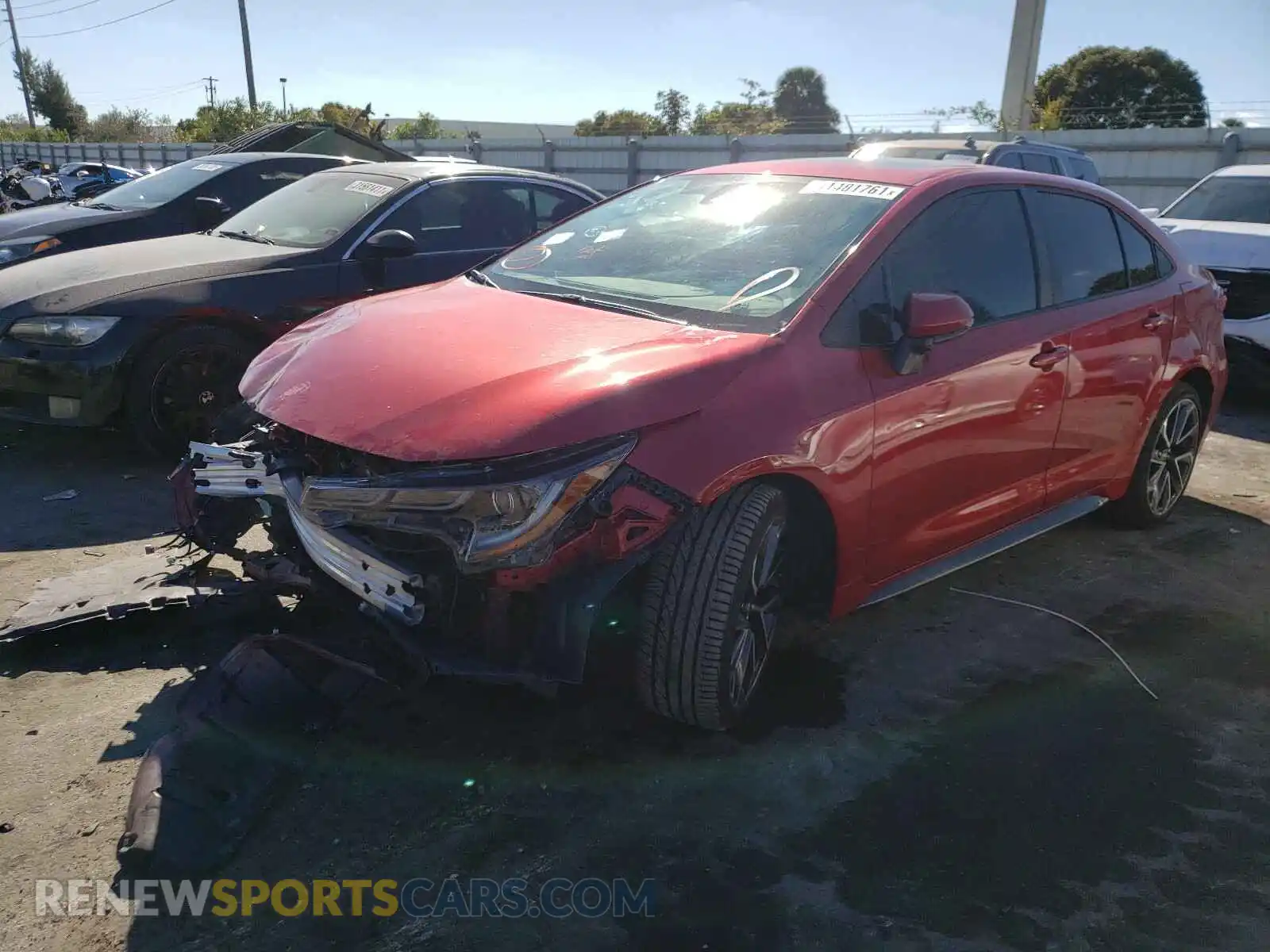 2 Photograph of a damaged car 5YFP4RCE0LP044590 TOYOTA COROLLA 2020