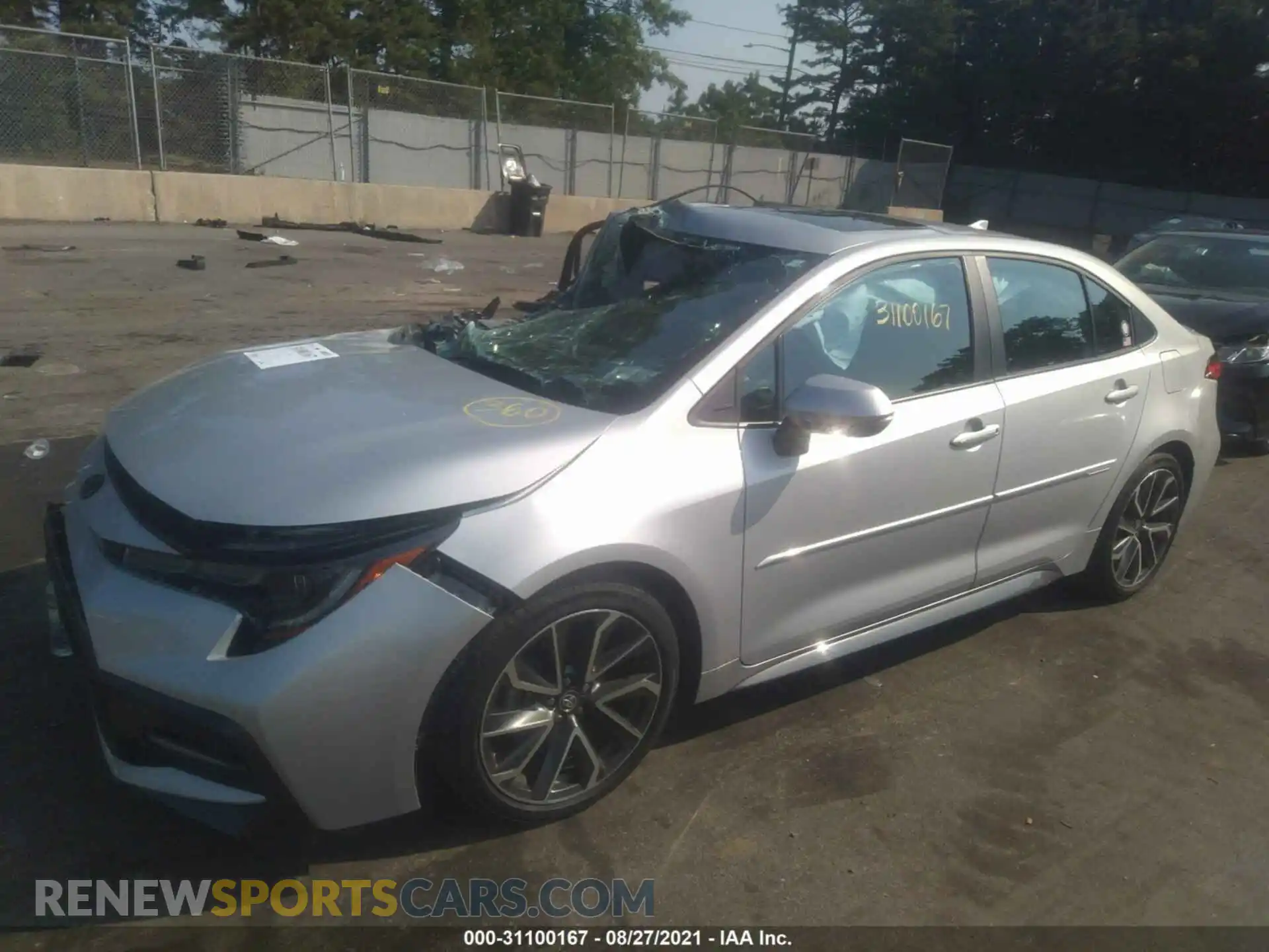 2 Photograph of a damaged car 5YFP4RCE0LP046145 TOYOTA COROLLA 2020
