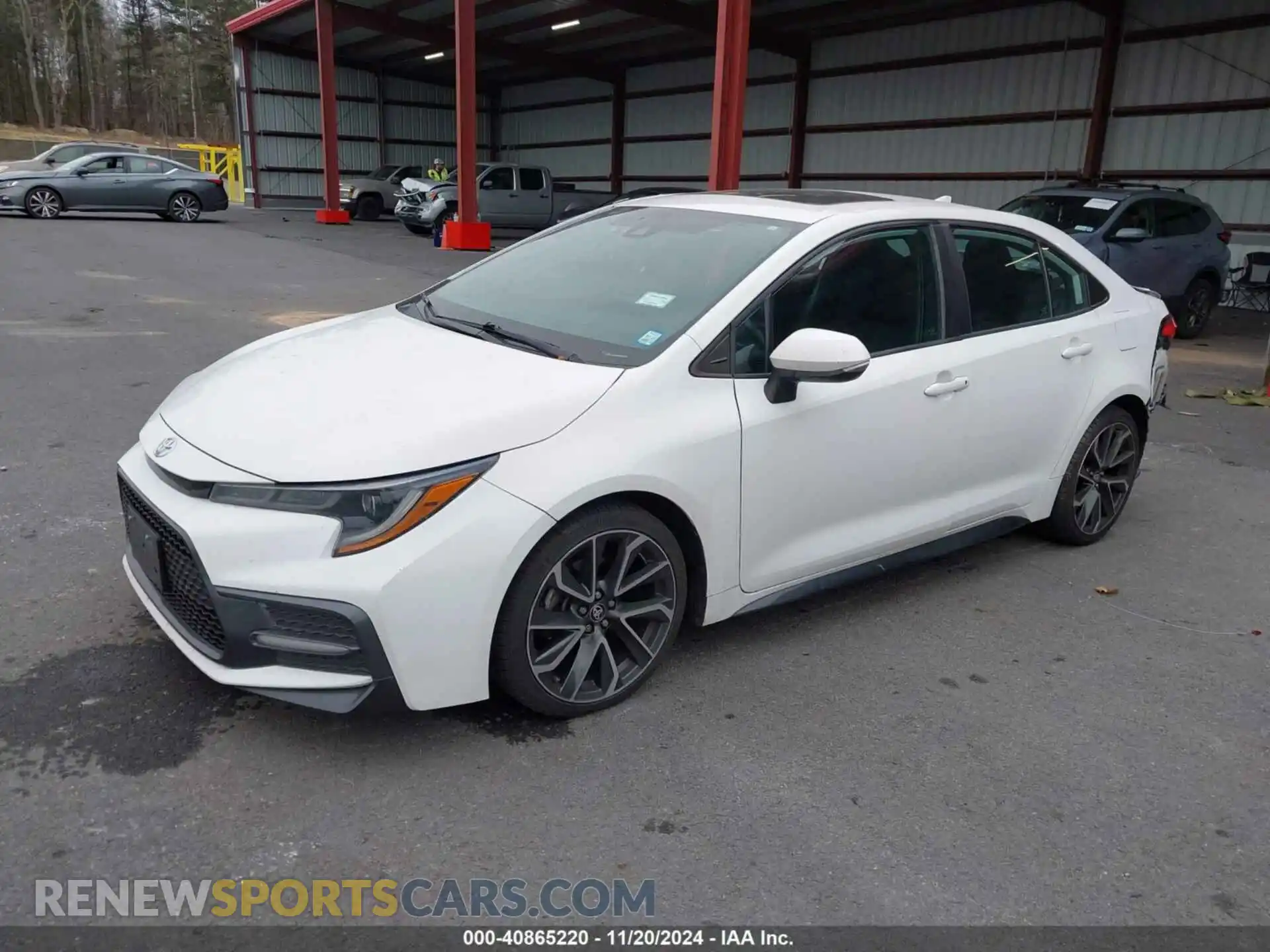 2 fotografías del automóvil dañado 5YFP4RCE1LP001523 TOYOTA COROLLA 2020