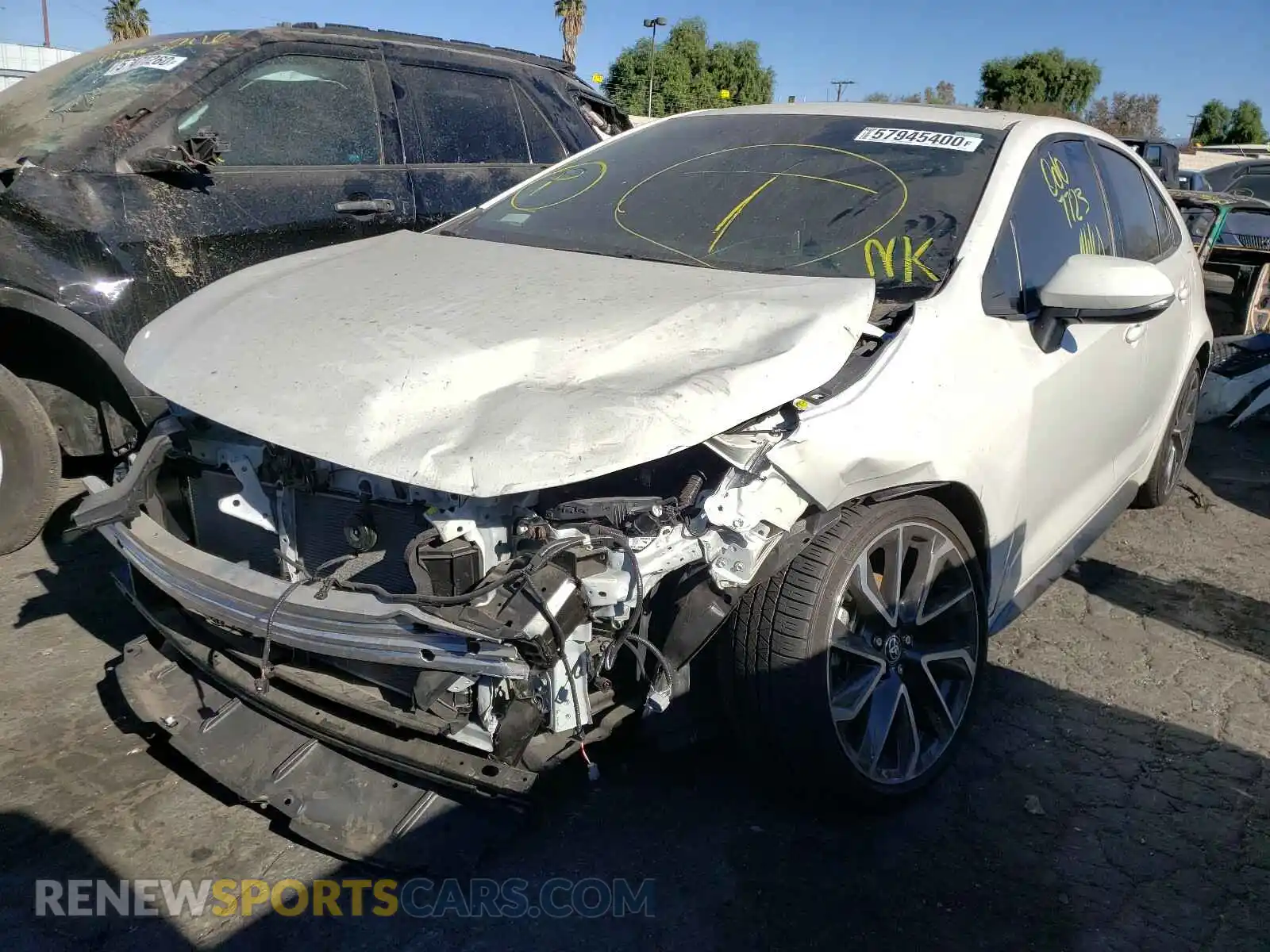 2 Photograph of a damaged car 5YFP4RCE1LP026809 TOYOTA COROLLA 2020