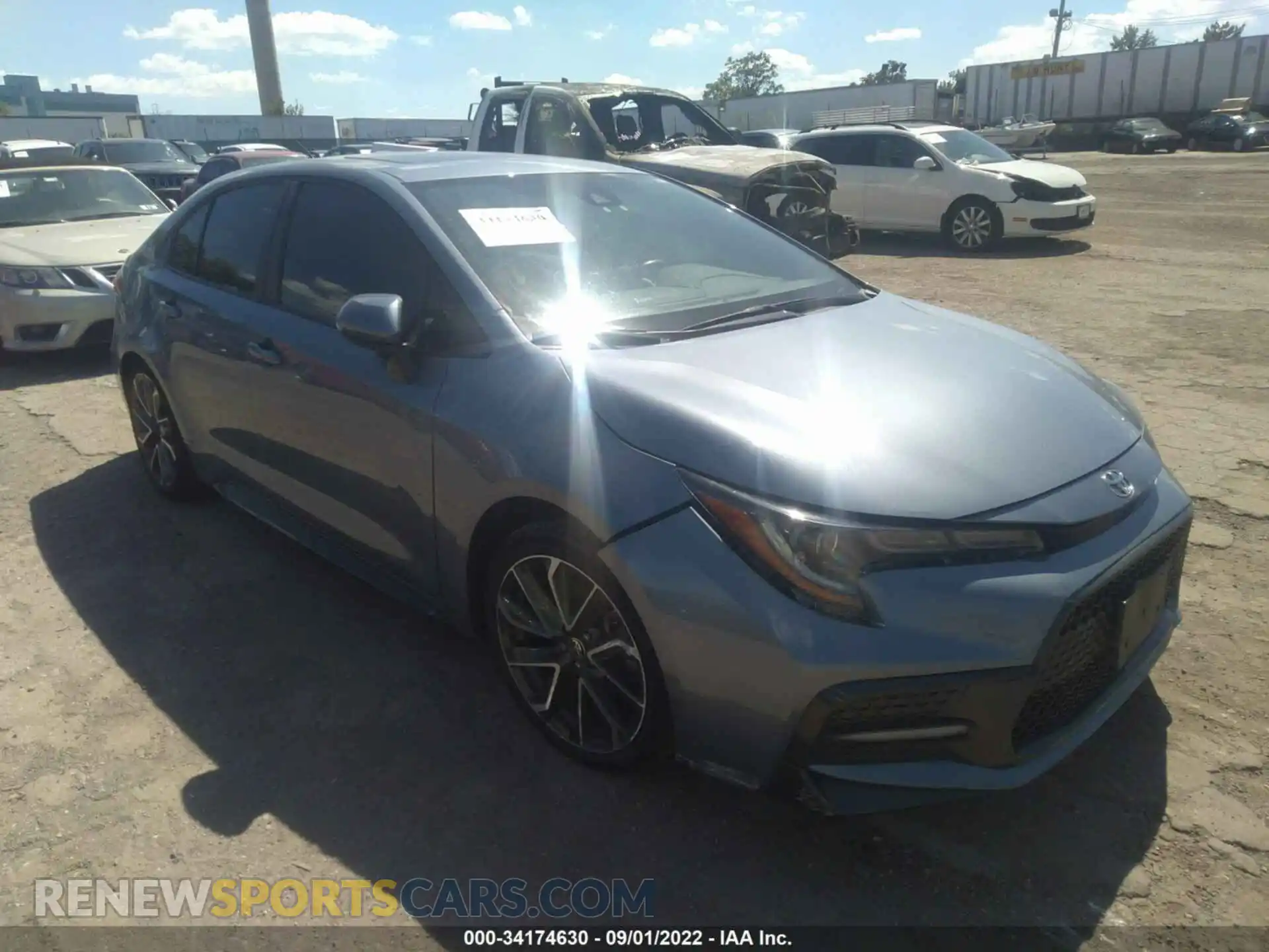 1 Photograph of a damaged car 5YFP4RCE2LP015446 TOYOTA COROLLA 2020