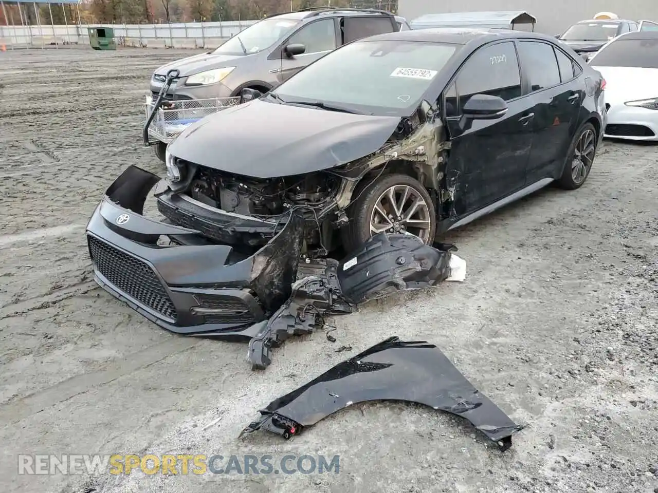 2 fotografías del automóvil dañado 5YFP4RCE2LP039035 TOYOTA COROLLA 2020