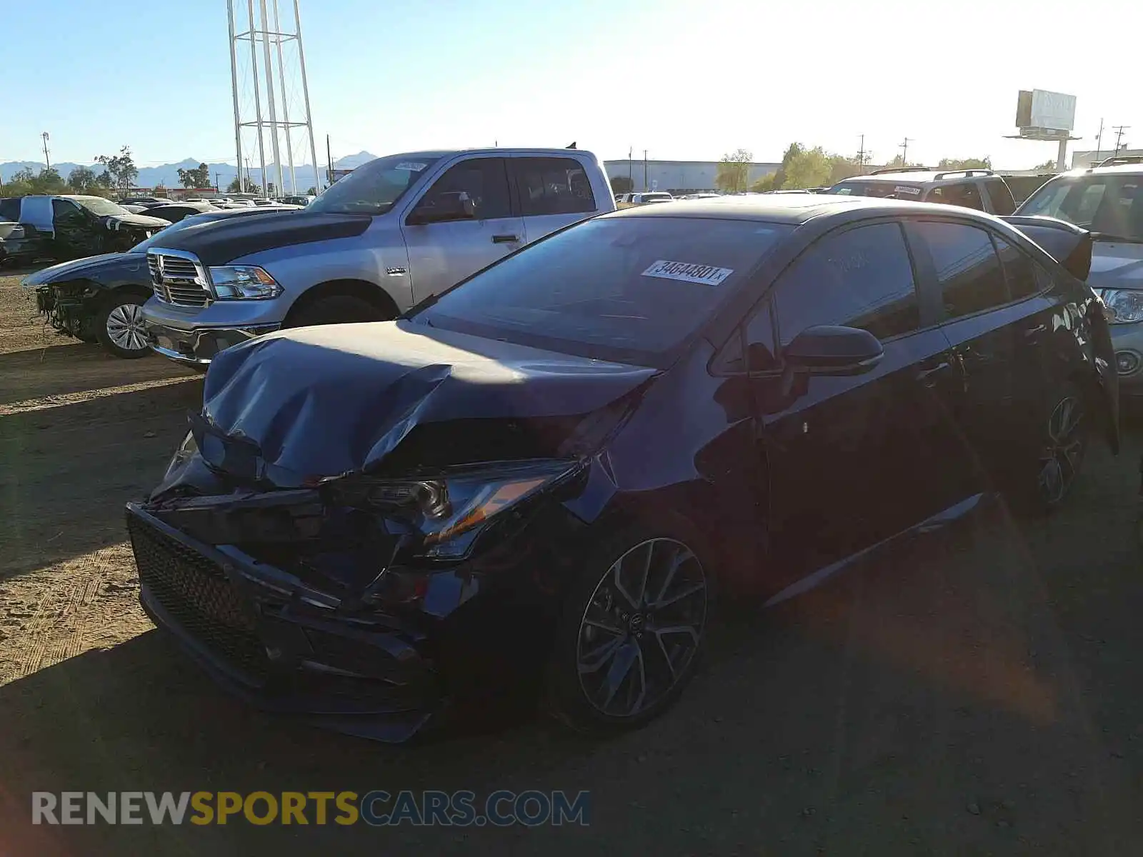 2 Photograph of a damaged car 5YFP4RCE2LP041156 TOYOTA COROLLA 2020