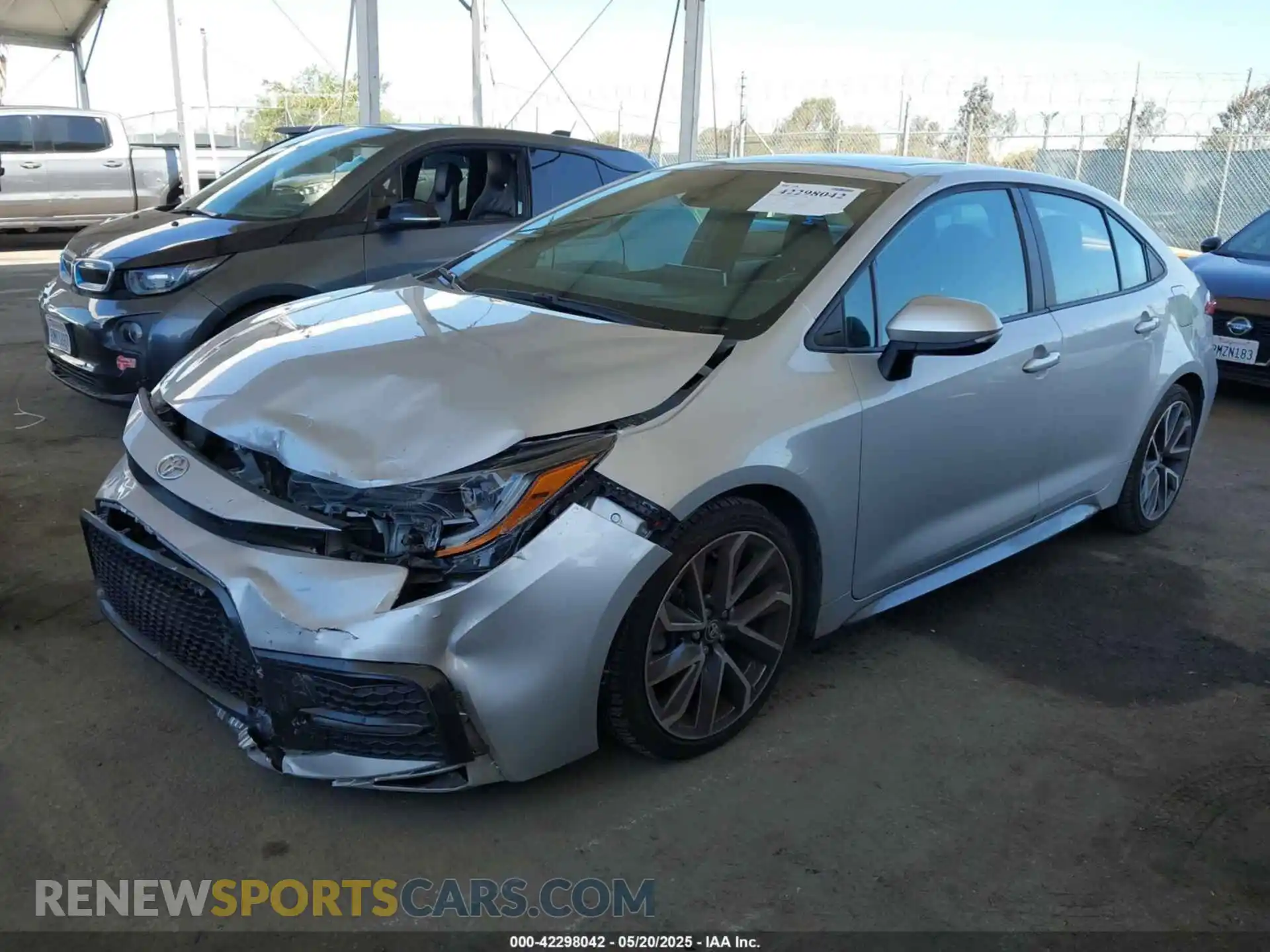 2 Photograph of a damaged car 5YFP4RCE2LP048270 TOYOTA COROLLA 2020