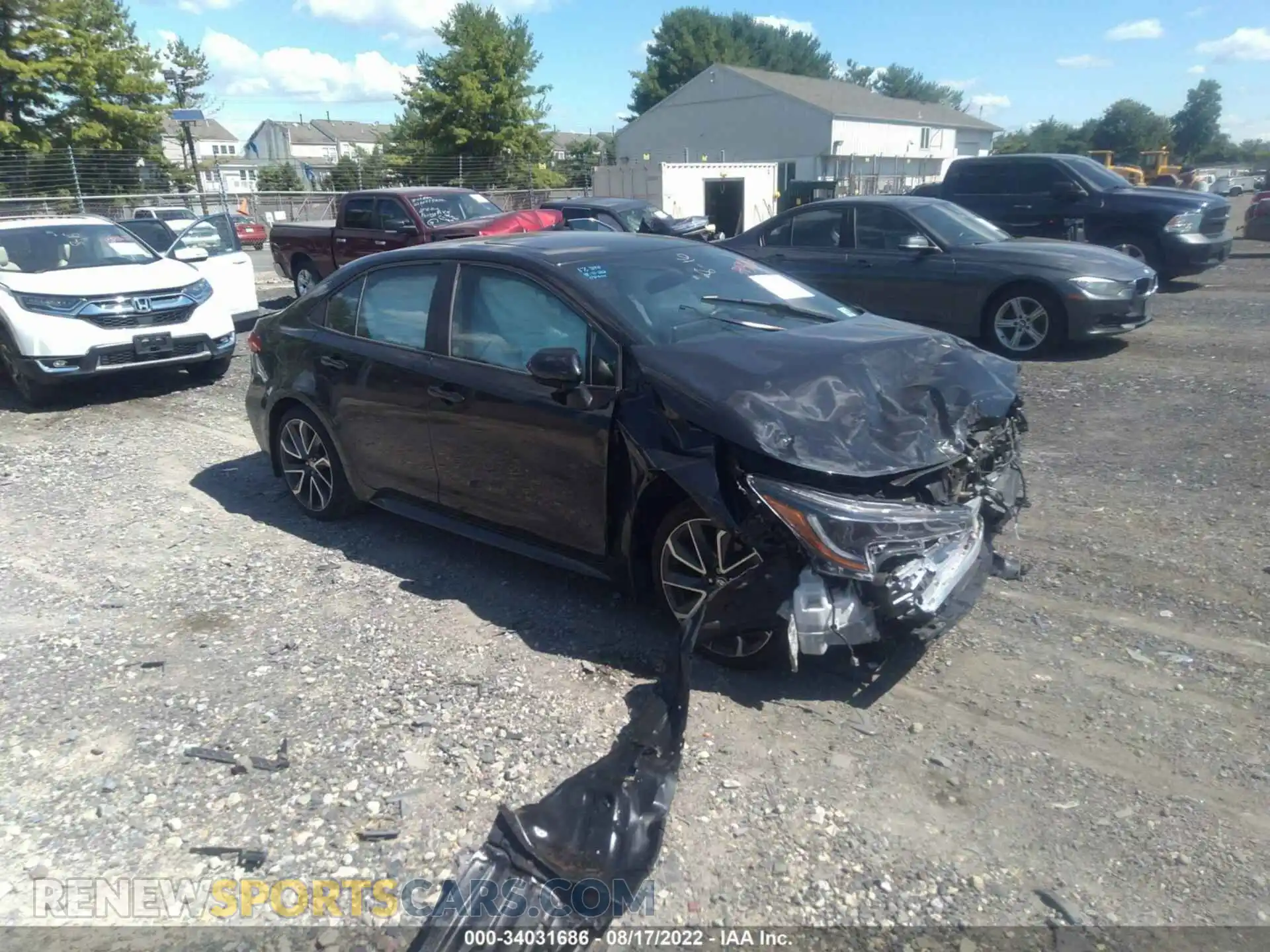 1 Photograph of a damaged car 5YFP4RCE4LP014072 TOYOTA COROLLA 2020