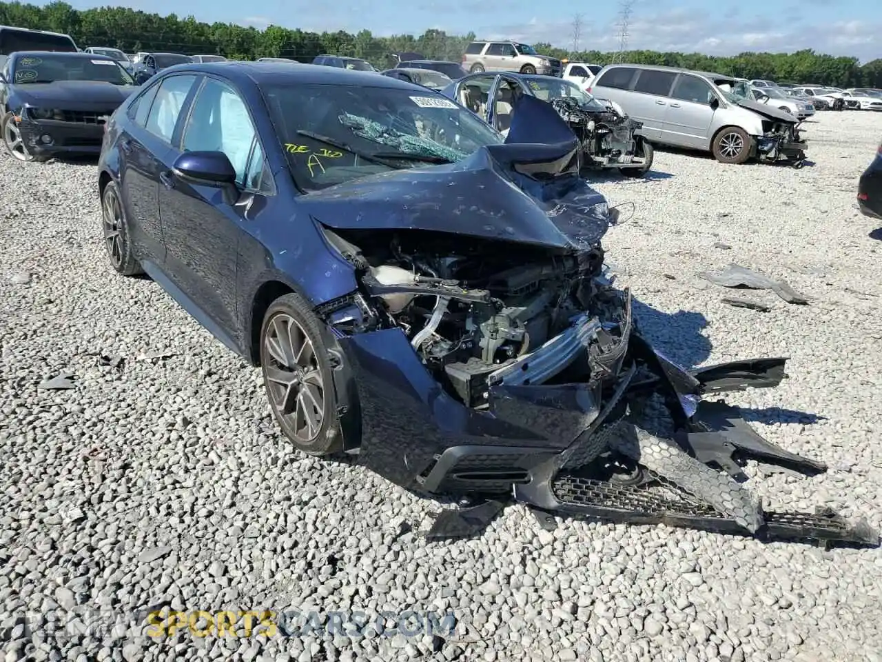 1 Photograph of a damaged car 5YFP4RCE5LP011326 TOYOTA COROLLA 2020