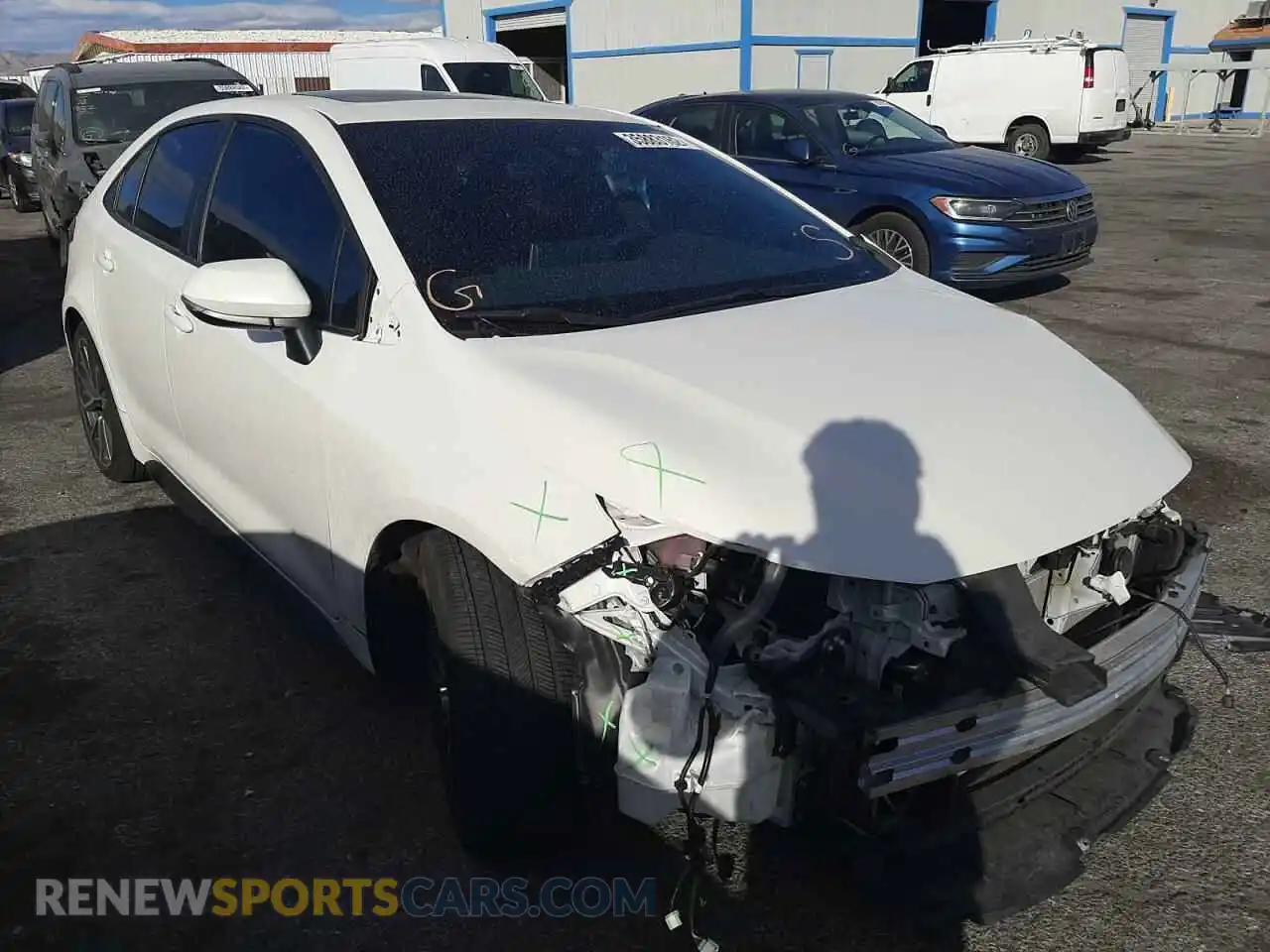 1 Photograph of a damaged car 5YFP4RCE5LP013576 TOYOTA COROLLA 2020