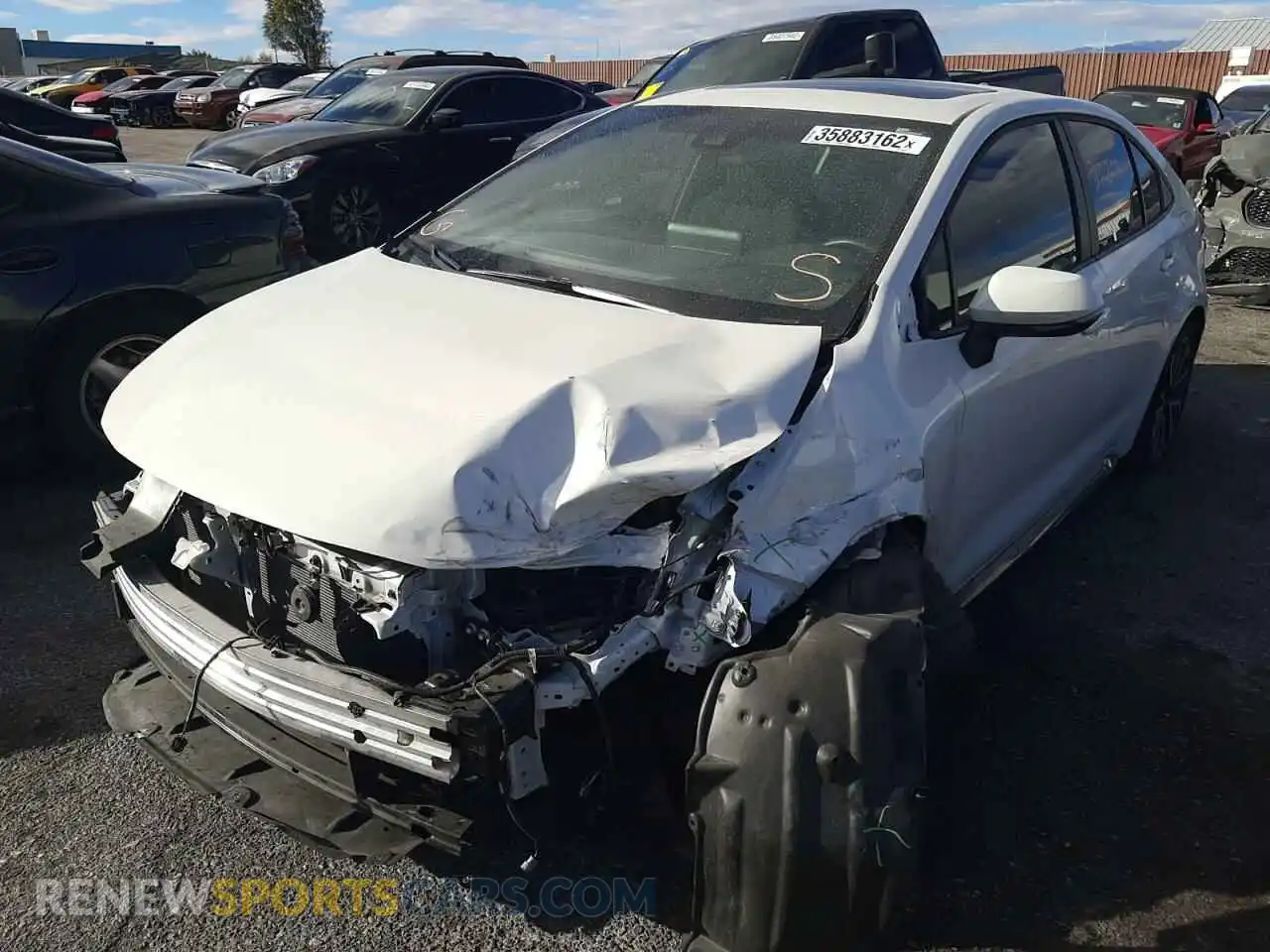 2 Photograph of a damaged car 5YFP4RCE5LP013576 TOYOTA COROLLA 2020