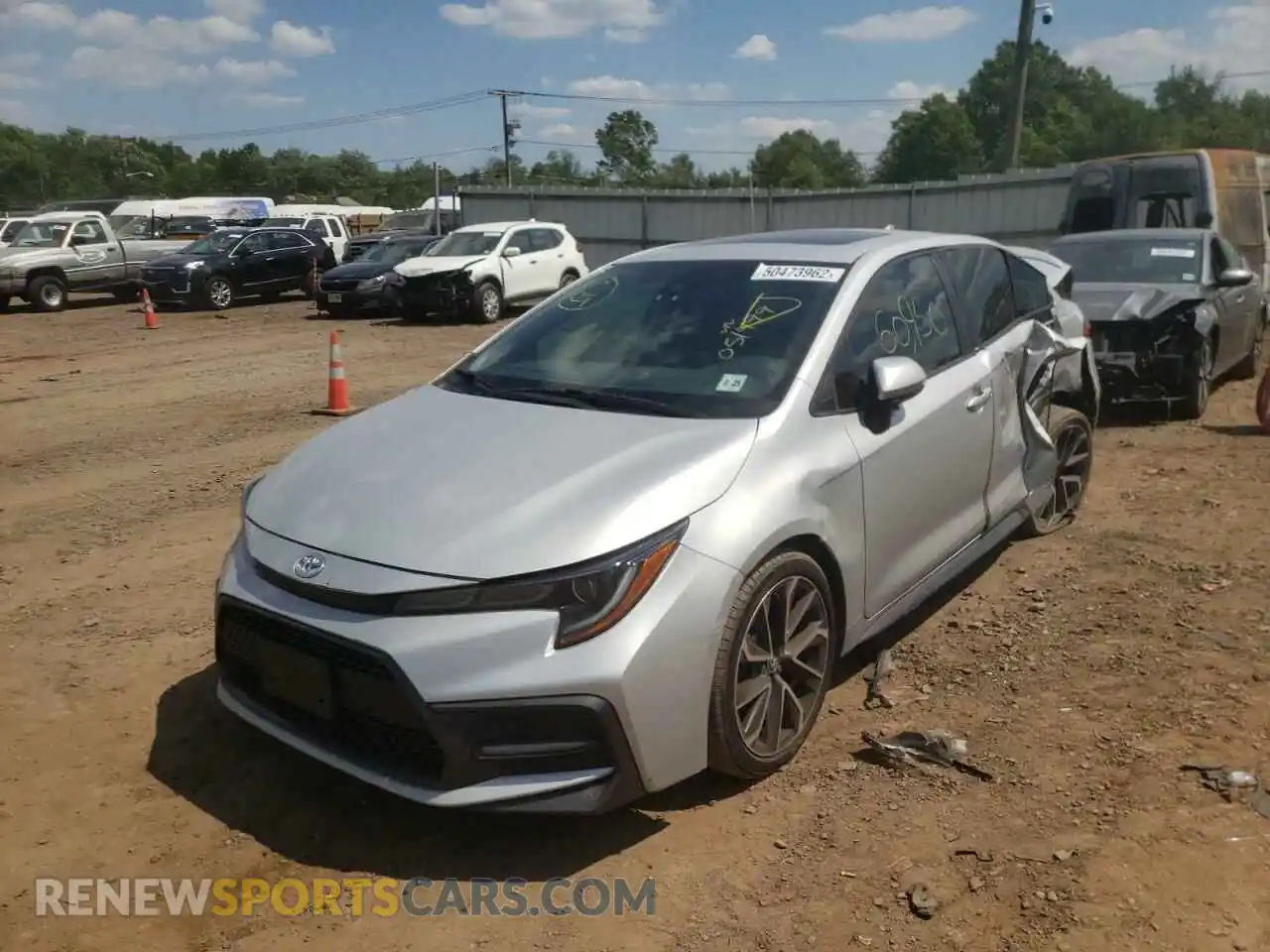 2 Photograph of a damaged car 5YFP4RCE5LP051499 TOYOTA COROLLA 2020