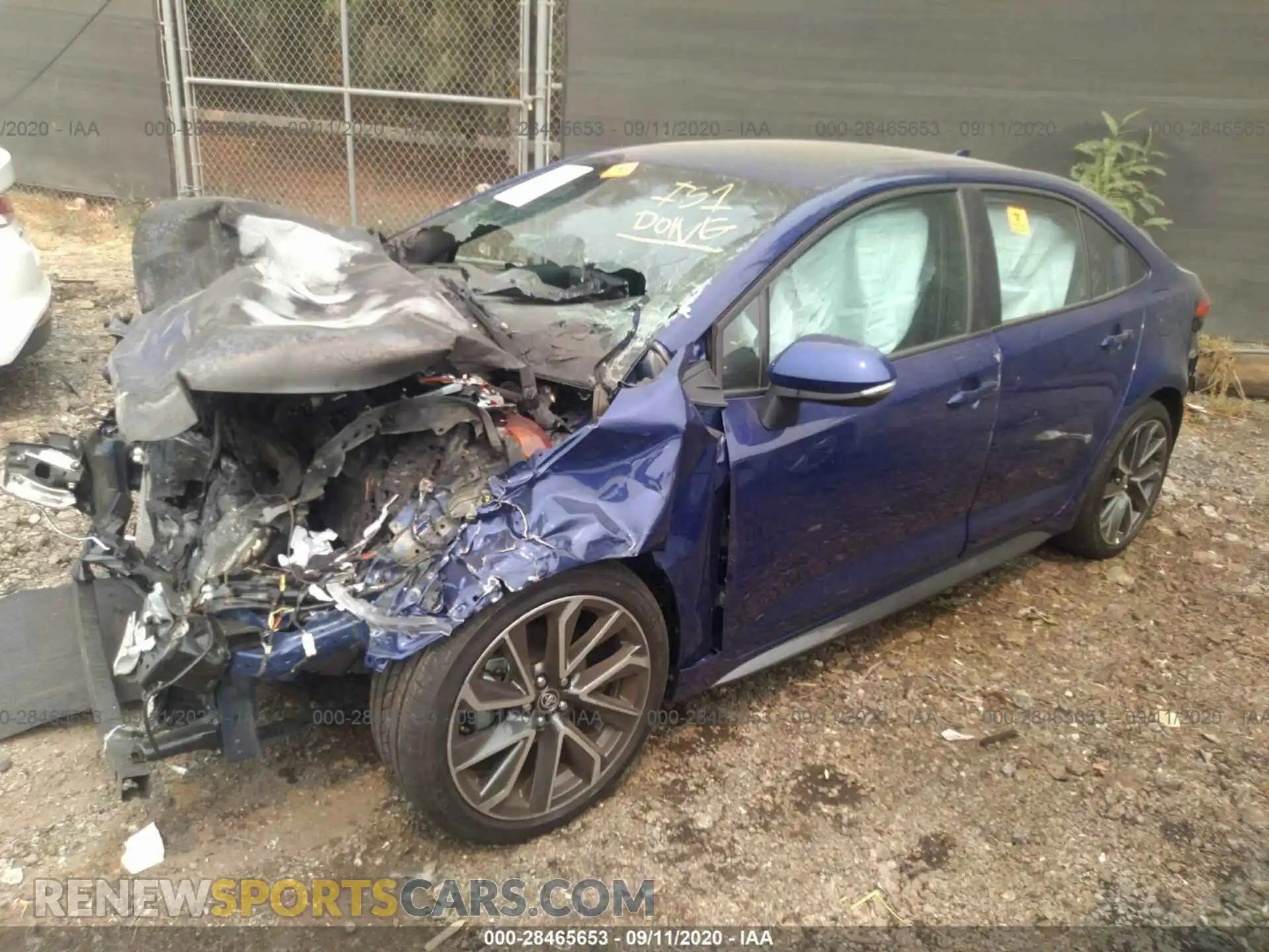 2 Photograph of a damaged car 5YFP4RCE6LP045601 TOYOTA COROLLA 2020