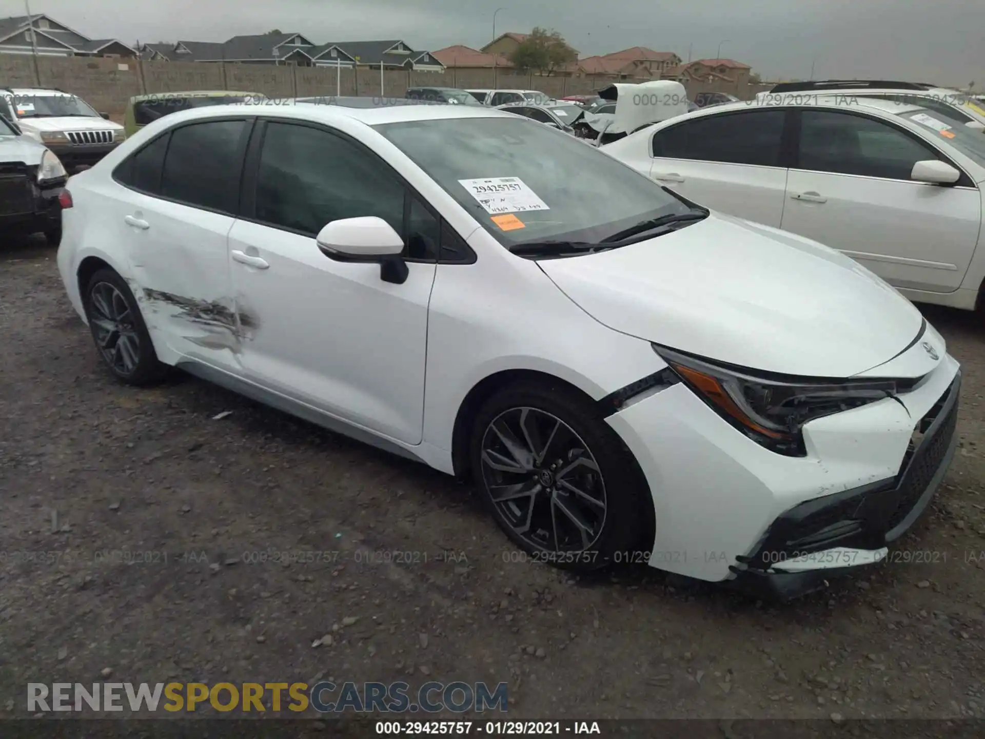 1 Photograph of a damaged car 5YFP4RCE6LP052578 TOYOTA COROLLA 2020