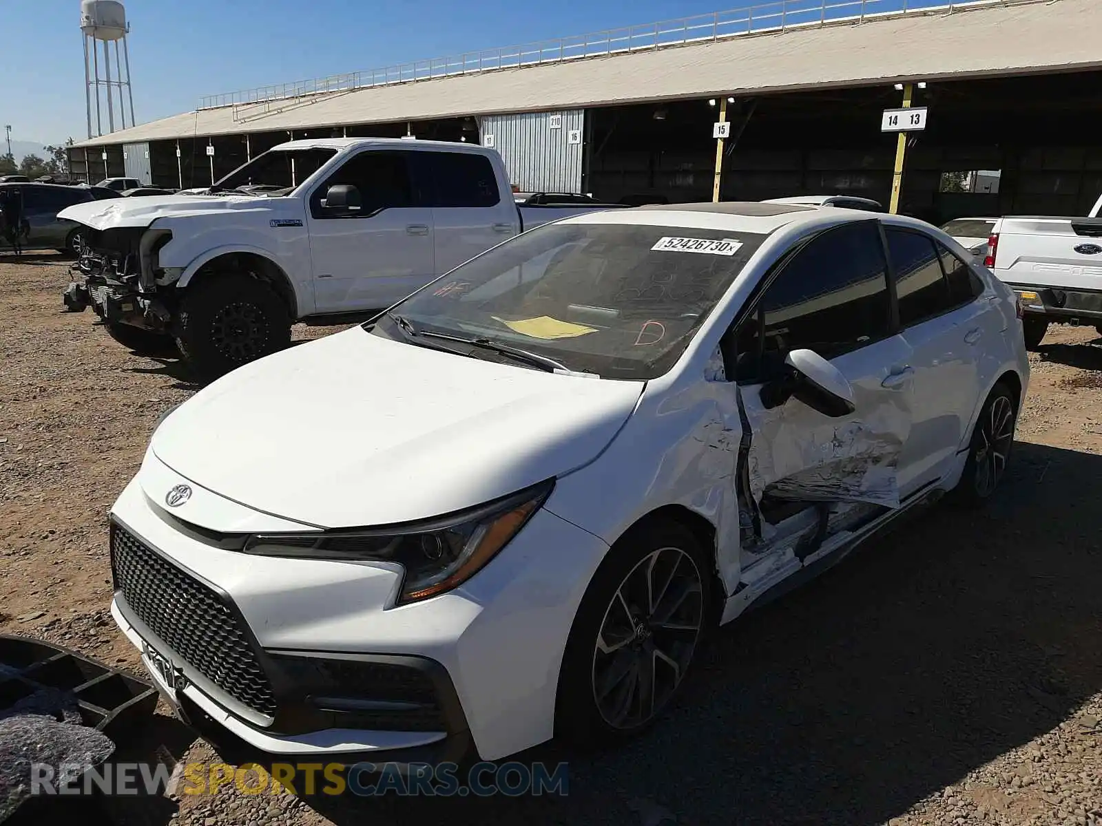 2 Photograph of a damaged car 5YFP4RCE8LP001549 TOYOTA COROLLA 2020