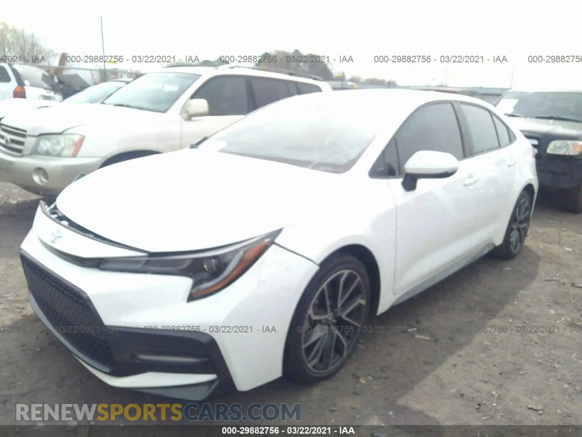 2 Photograph of a damaged car 5YFP4RCE8LP037354 TOYOTA COROLLA 2020