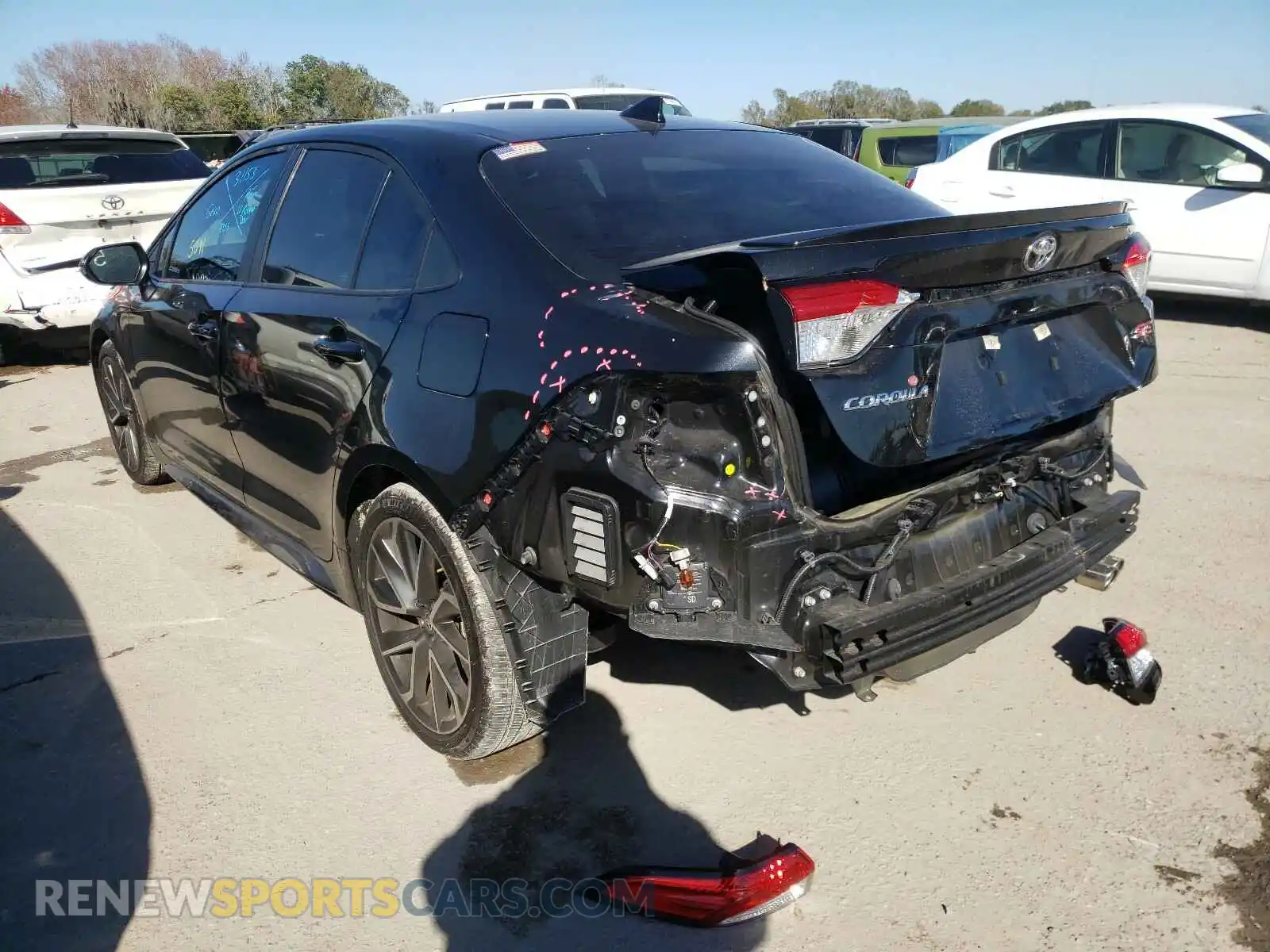 3 Photograph of a damaged car 5YFP4RCE8LP043087 TOYOTA COROLLA 2020