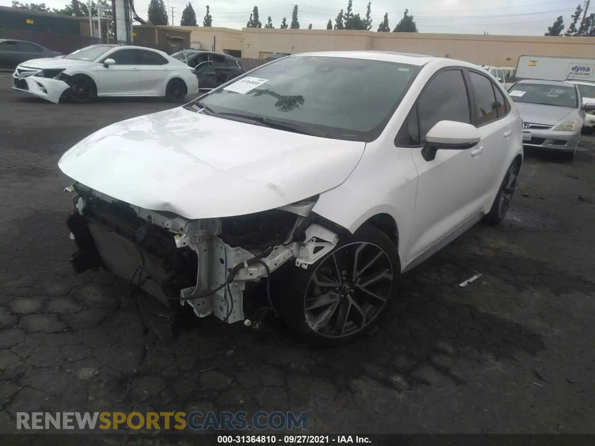 2 Photograph of a damaged car 5YFP4RCE9LP016920 TOYOTA COROLLA 2020