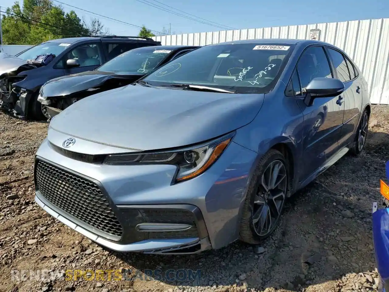 2 Photograph of a damaged car 5YFP4RCE9LP126625 TOYOTA COROLLA 2020
