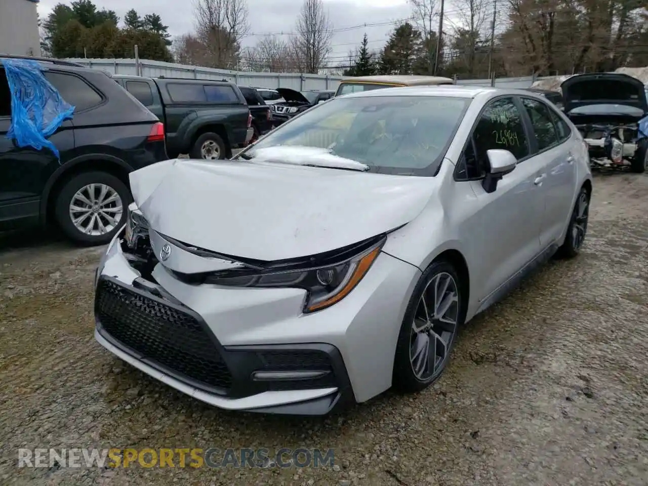 2 Photograph of a damaged car 5YFS4RCE0LP007940 TOYOTA COROLLA 2020