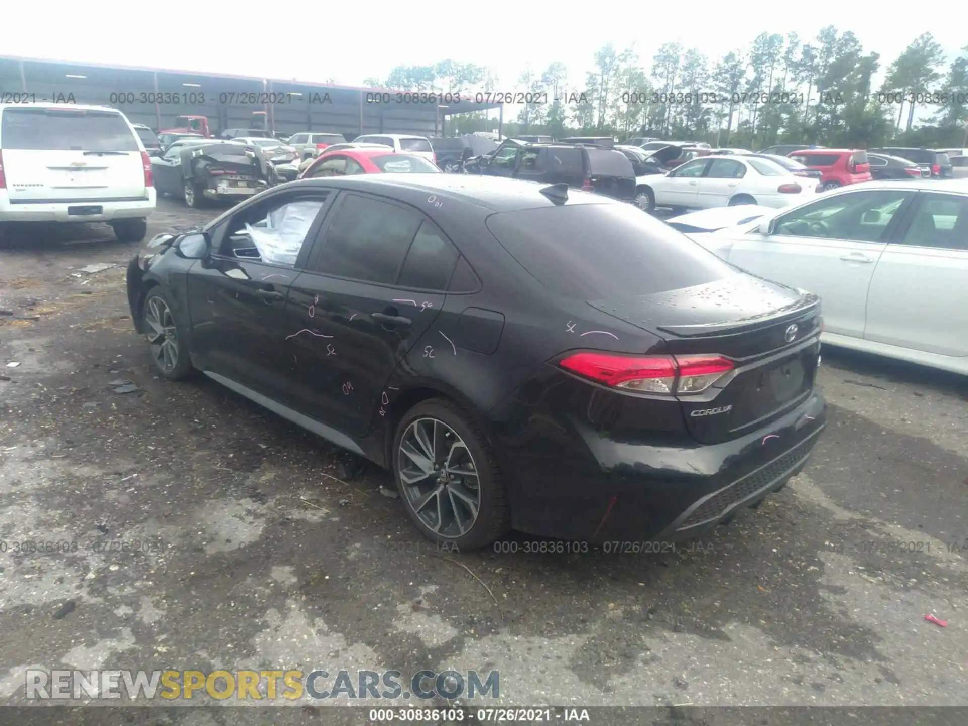 3 Photograph of a damaged car 5YFS4RCE0LP010594 TOYOTA COROLLA 2020