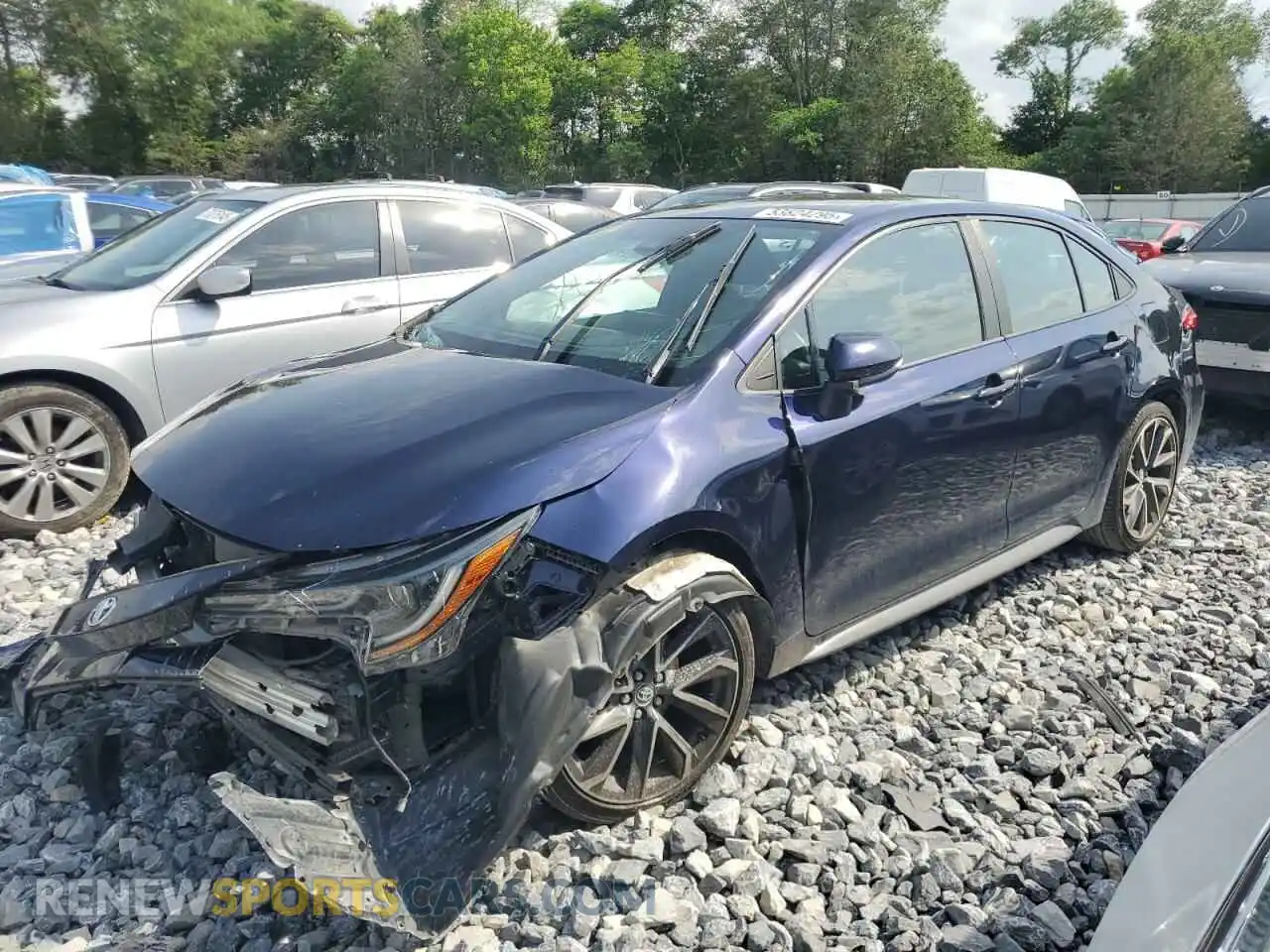 1 Photograph of a damaged car 5YFS4RCE0LP011745 TOYOTA COROLLA 2020