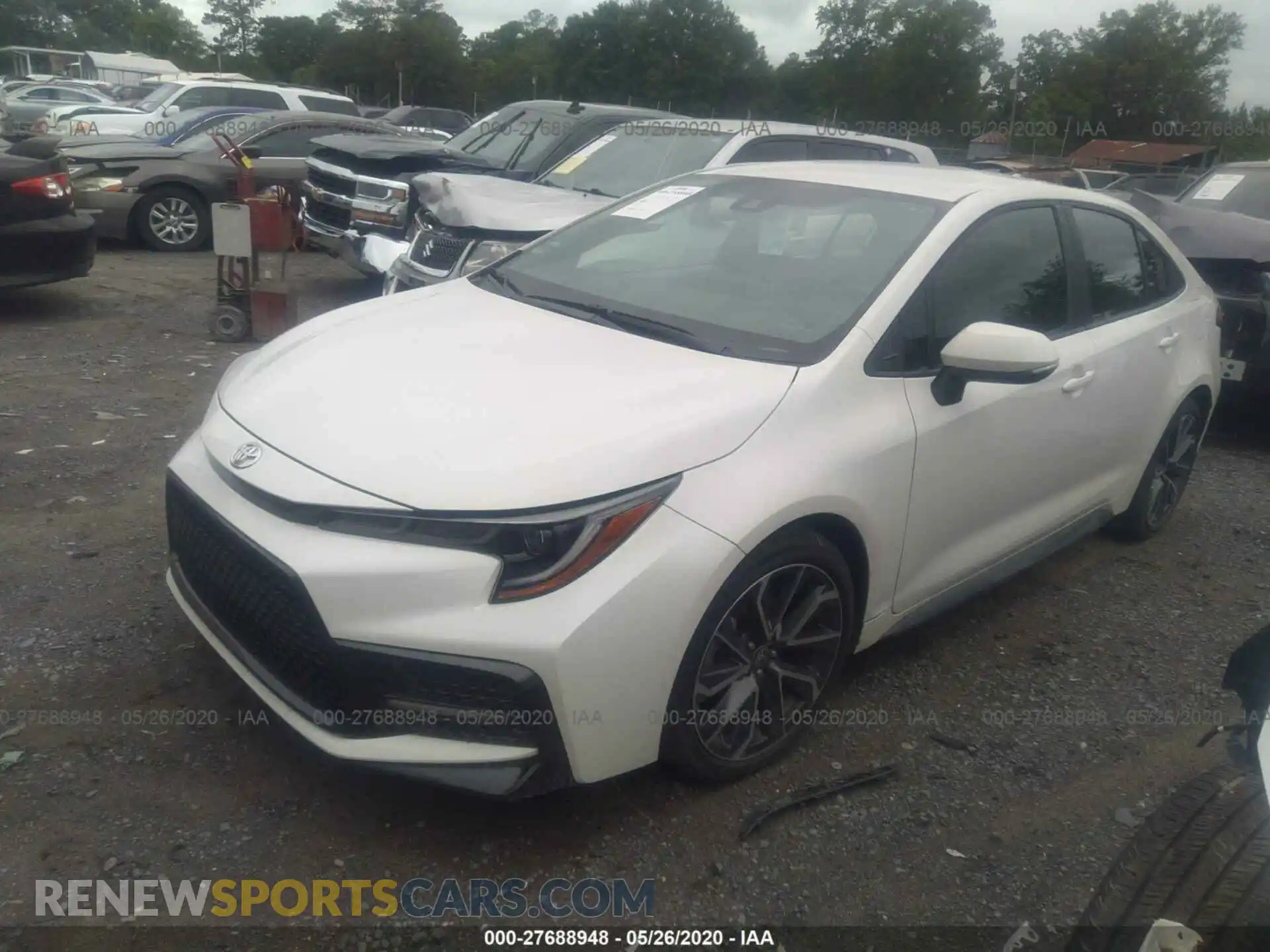 2 Photograph of a damaged car 5YFS4RCE0LP012684 TOYOTA COROLLA 2020