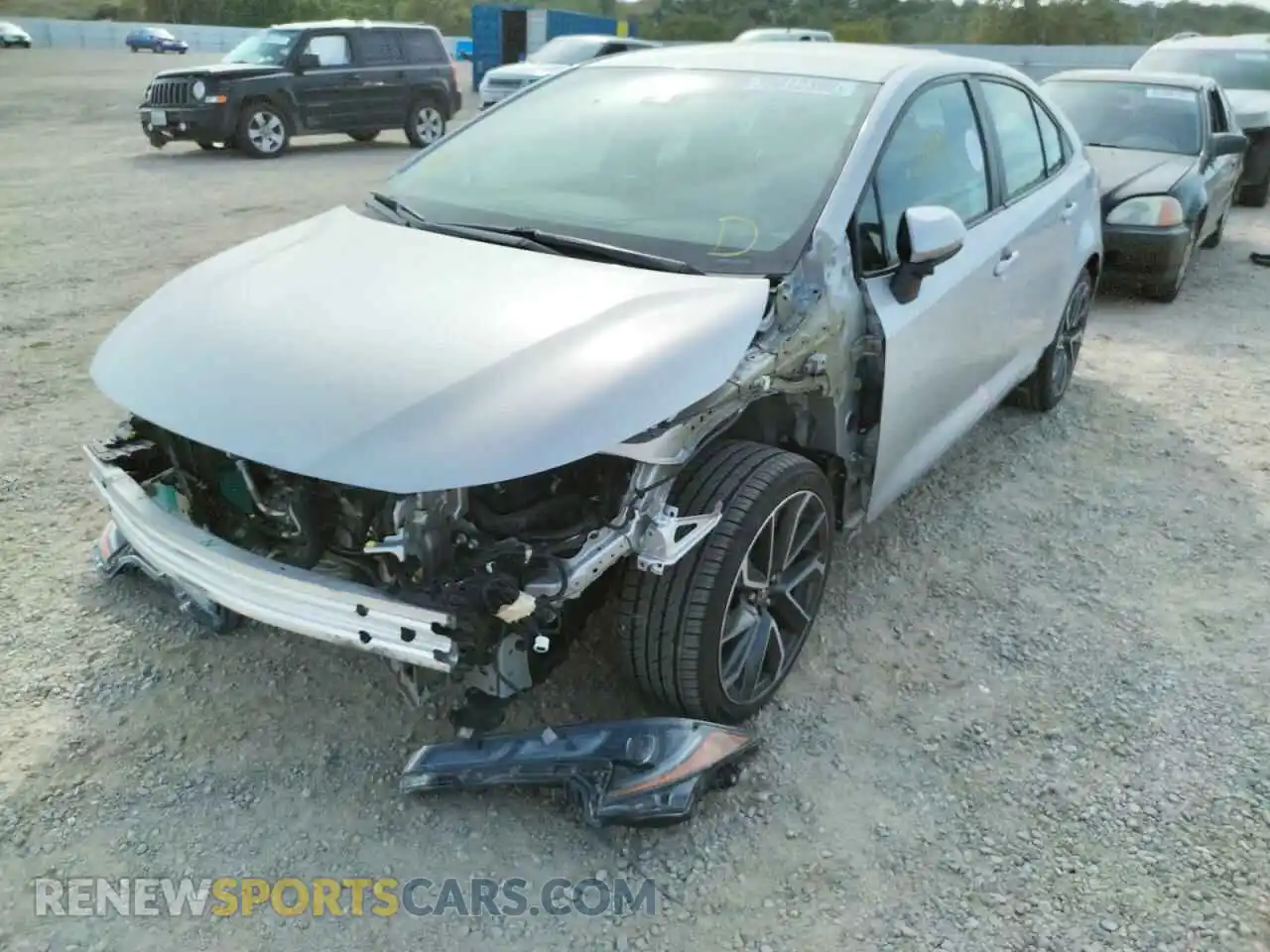 2 Photograph of a damaged car 5YFS4RCE0LP016251 TOYOTA COROLLA 2020