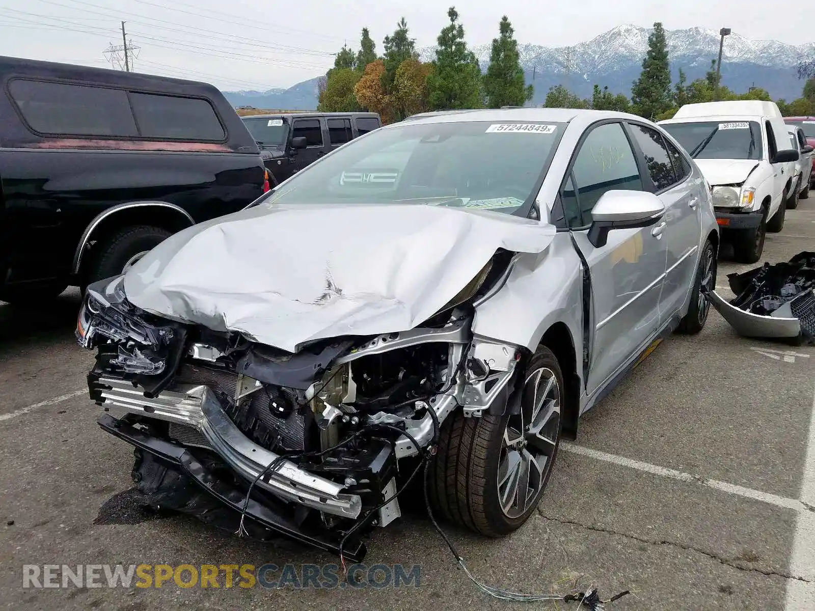 2 Photograph of a damaged car 5YFS4RCE0LP022759 TOYOTA COROLLA 2020