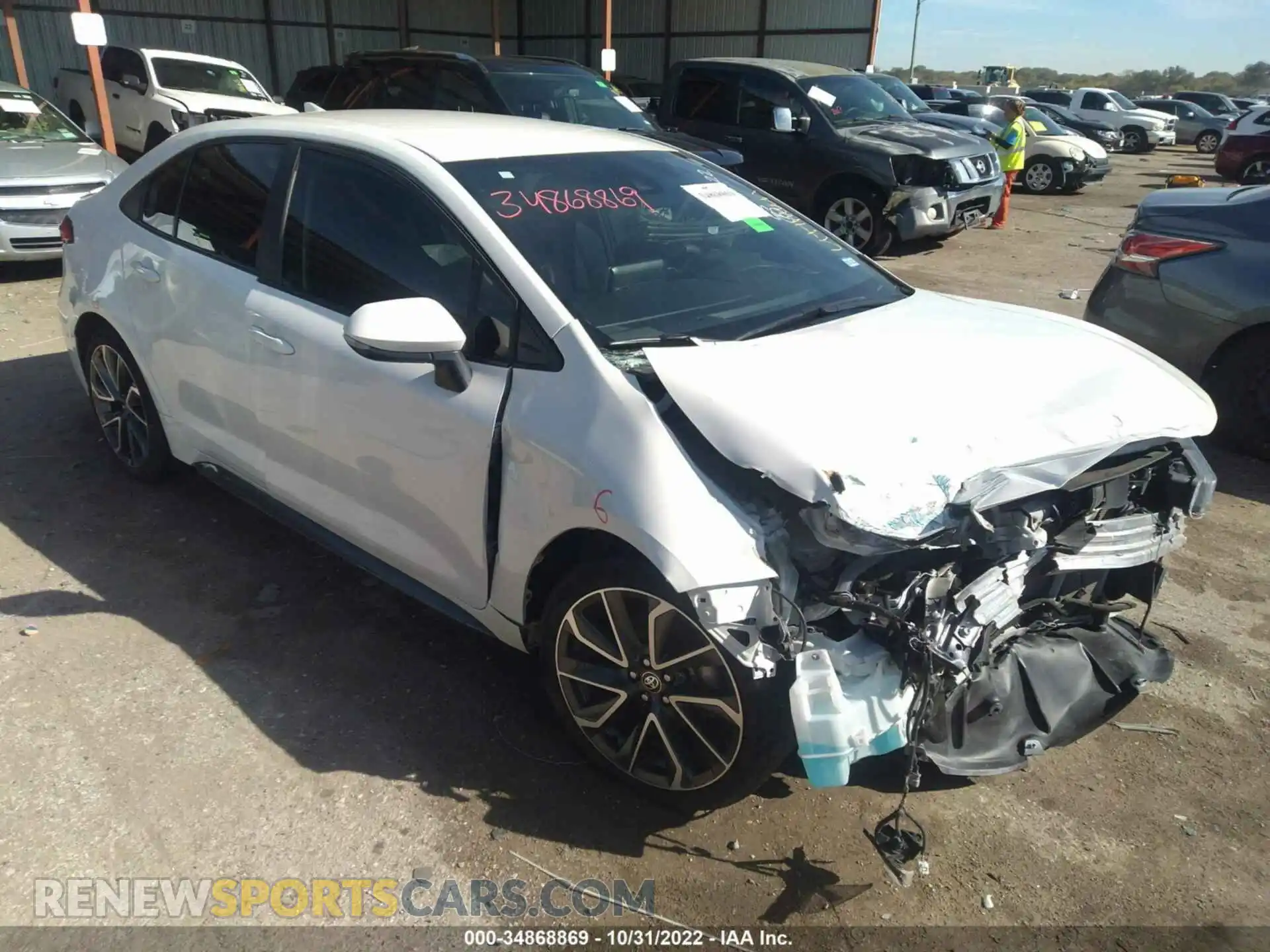 1 Photograph of a damaged car 5YFS4RCE0LP027377 TOYOTA COROLLA 2020