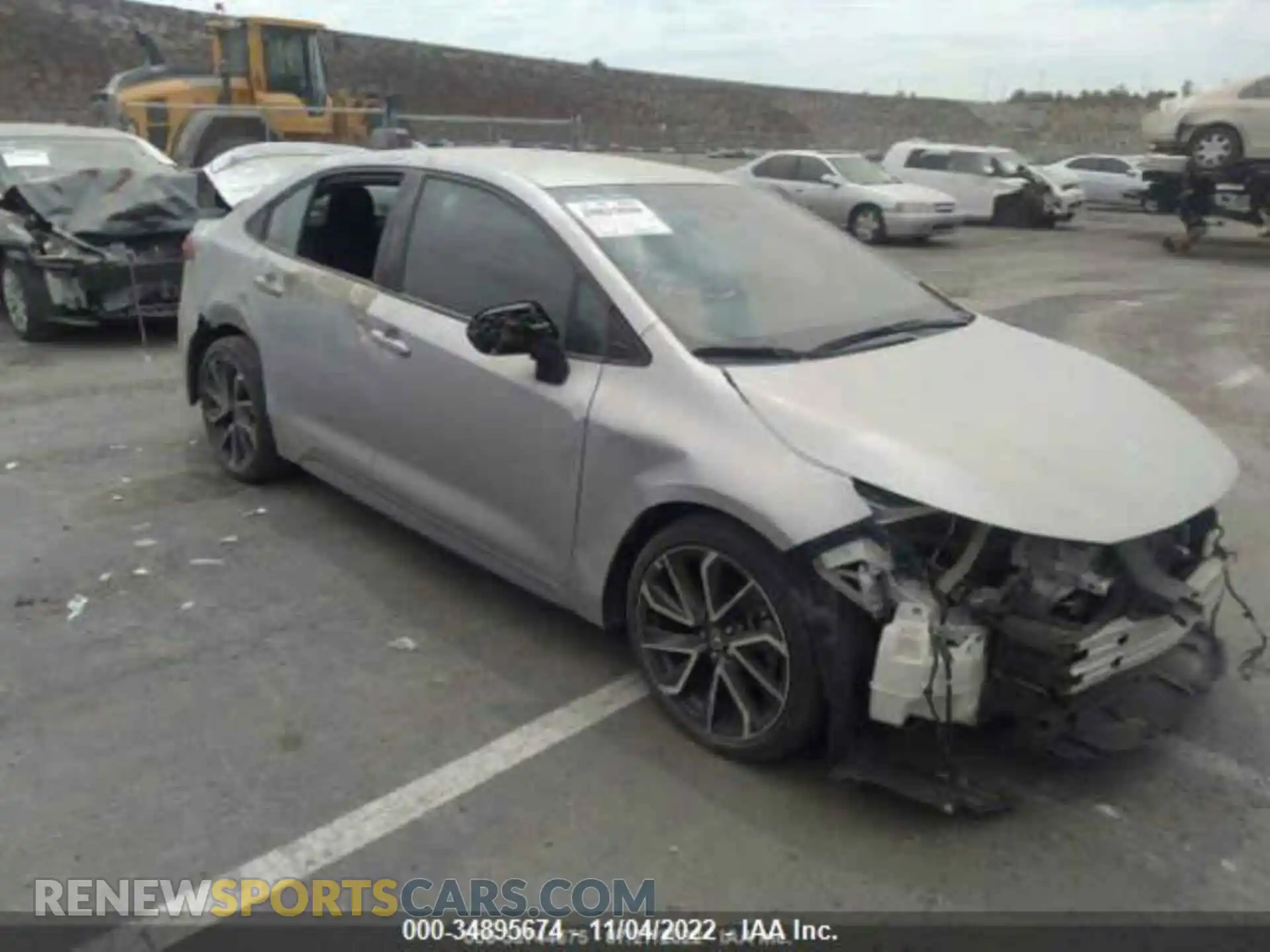 1 Photograph of a damaged car 5YFS4RCE0LP027539 TOYOTA COROLLA 2020