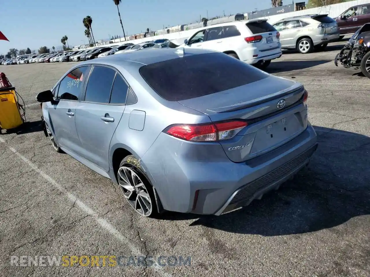 3 Photograph of a damaged car 5YFS4RCE0LP032756 TOYOTA COROLLA 2020