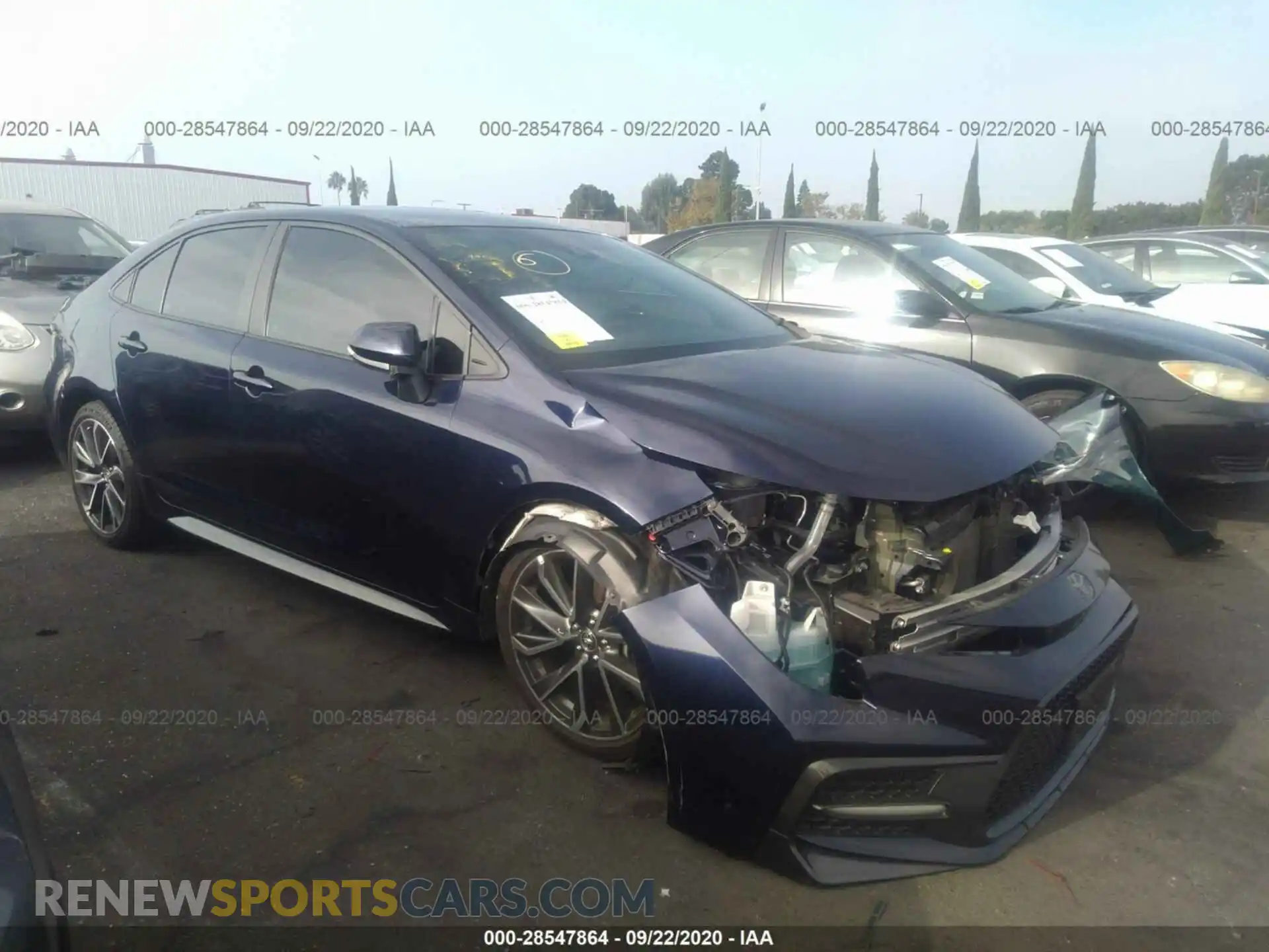 1 Photograph of a damaged car 5YFS4RCE0LP037147 TOYOTA COROLLA 2020