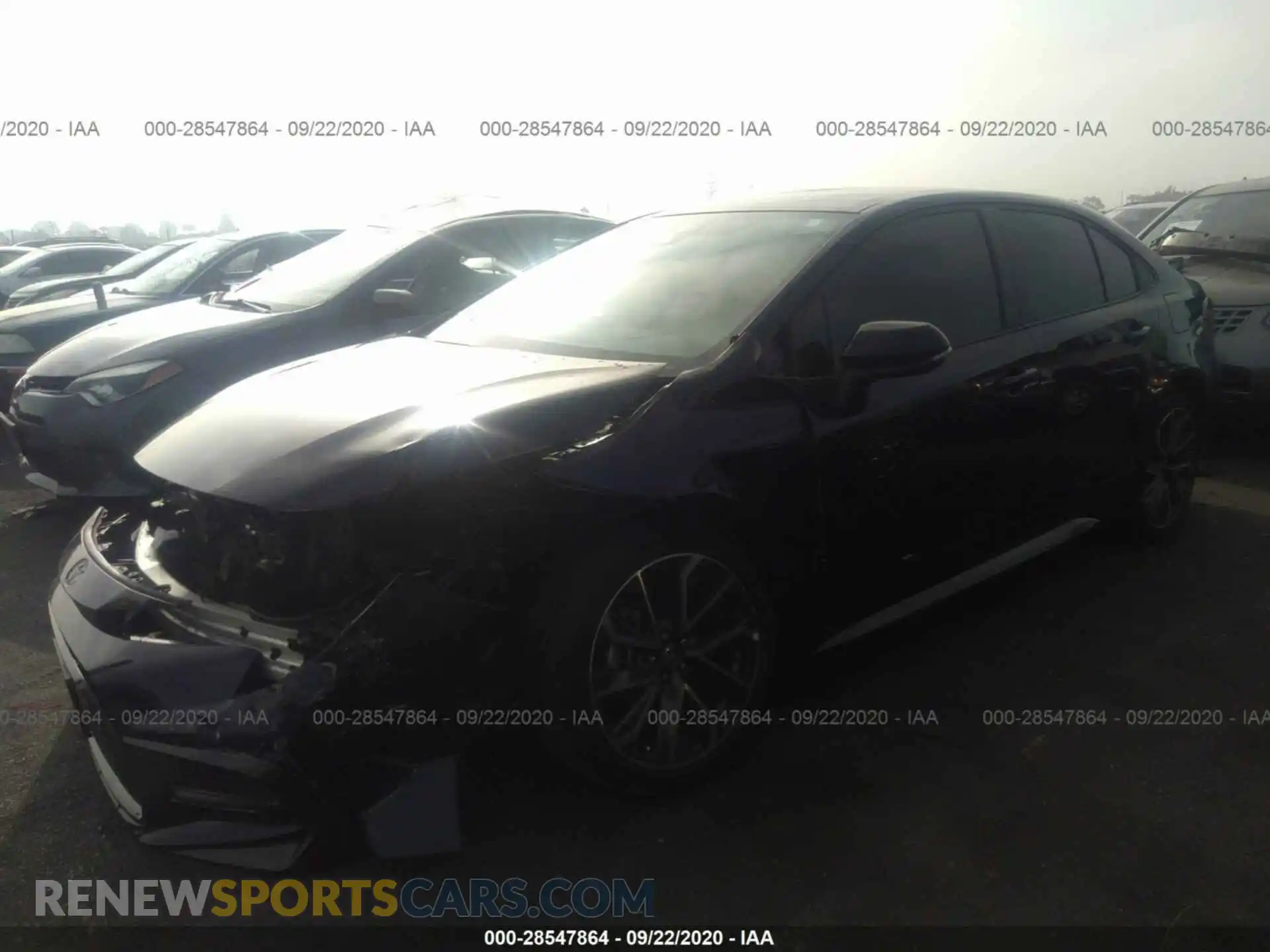 2 Photograph of a damaged car 5YFS4RCE0LP037147 TOYOTA COROLLA 2020