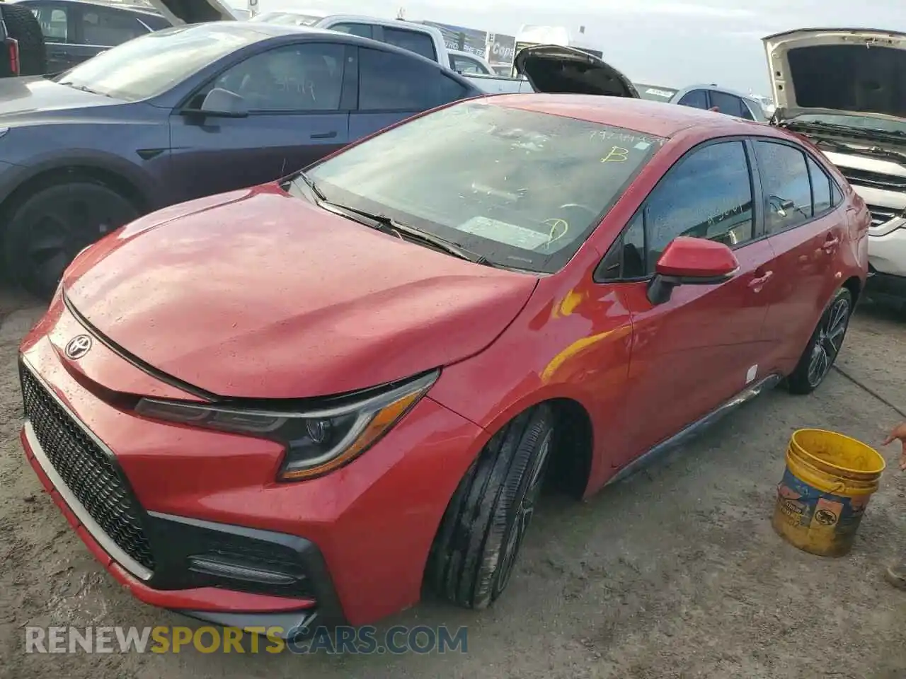 1 Photograph of a damaged car 5YFS4RCE0LP041778 TOYOTA COROLLA 2020