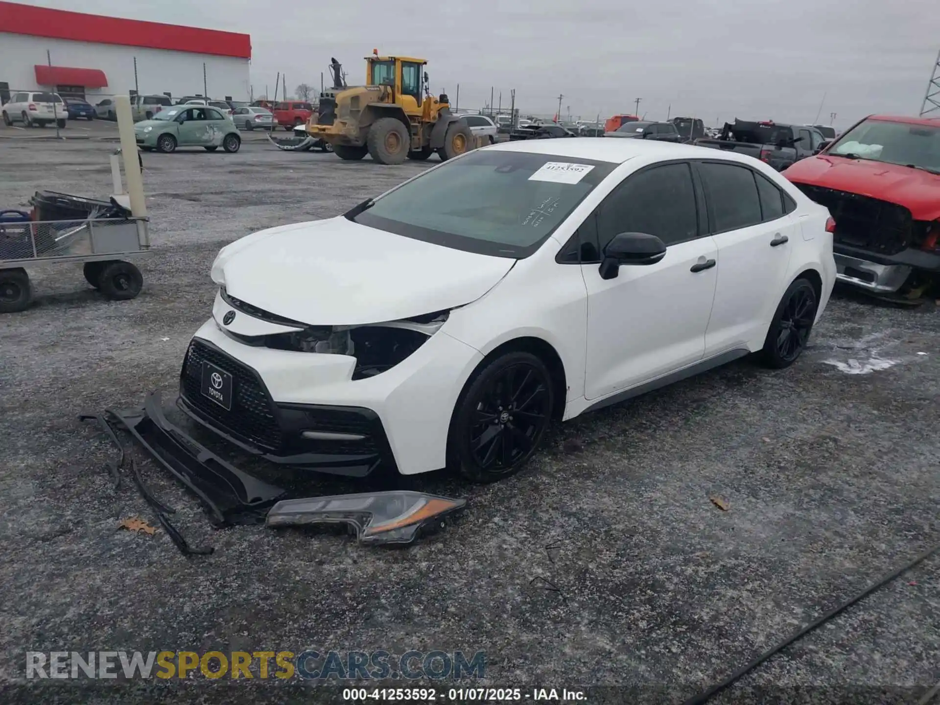 2 Photograph of a damaged car 5YFS4RCE0LP041845 TOYOTA COROLLA 2020