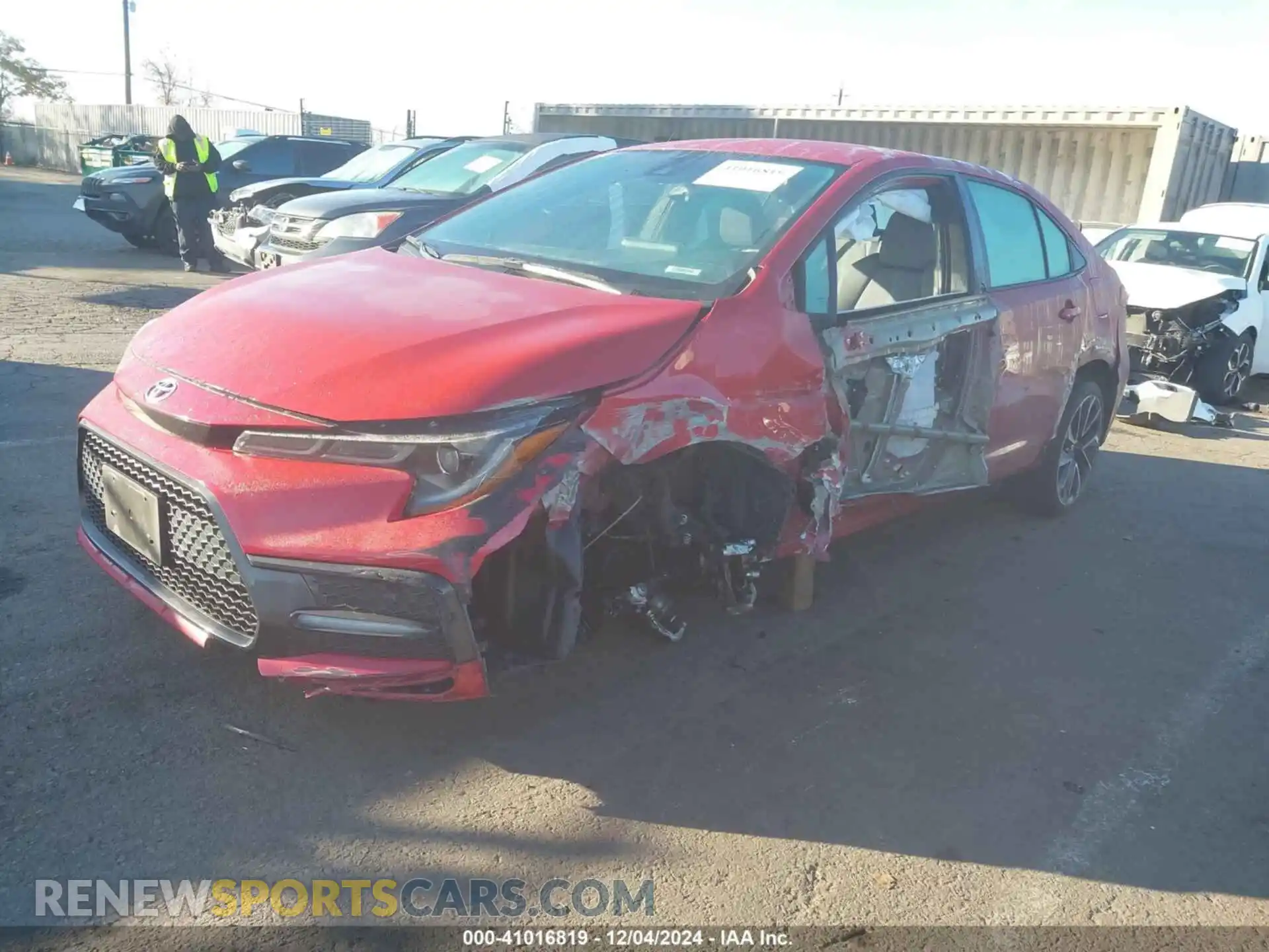 2 Photograph of a damaged car 5YFS4RCE0LP048990 TOYOTA COROLLA 2020