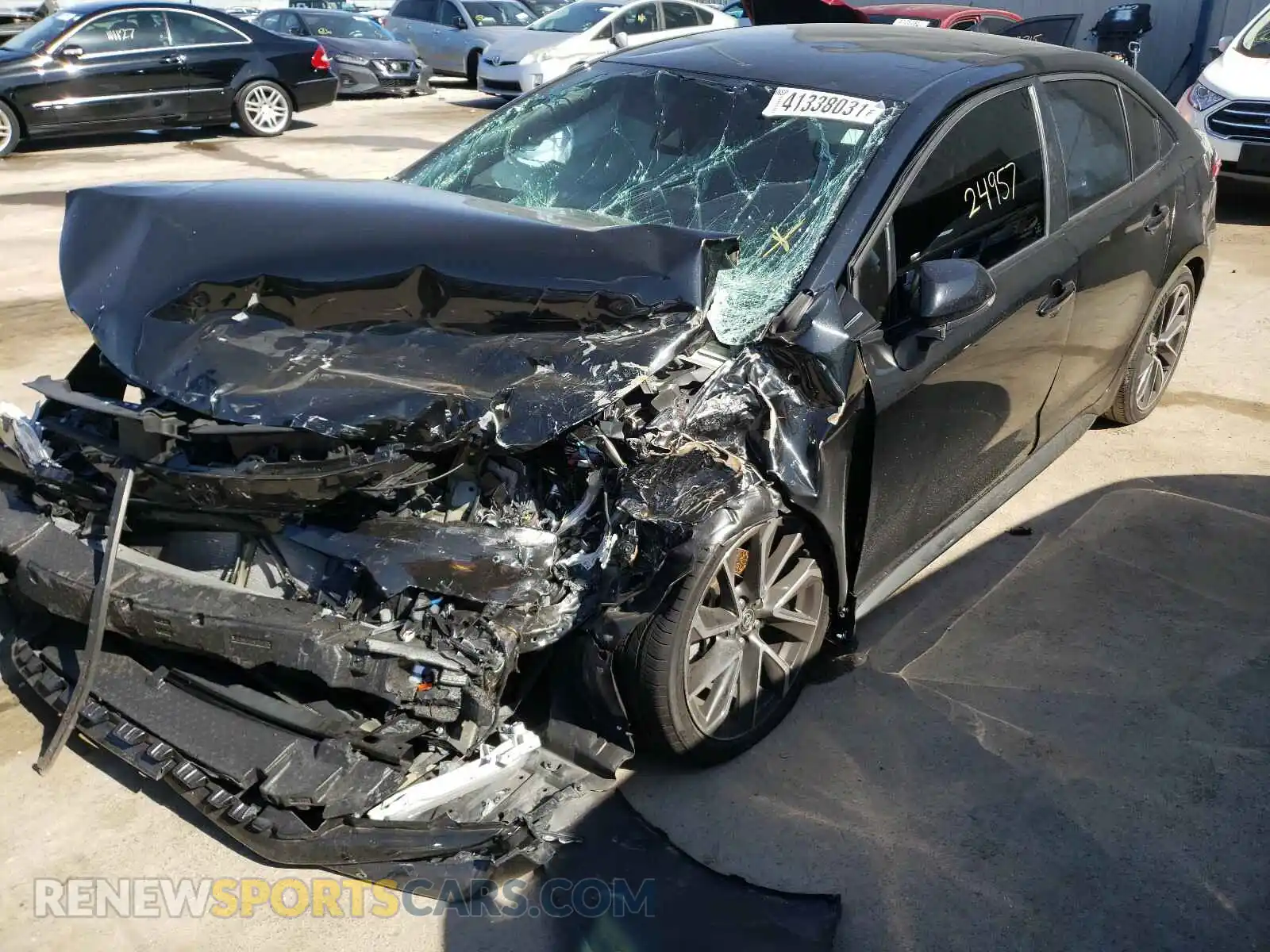 2 Photograph of a damaged car 5YFS4RCE0LP049394 TOYOTA COROLLA 2020
