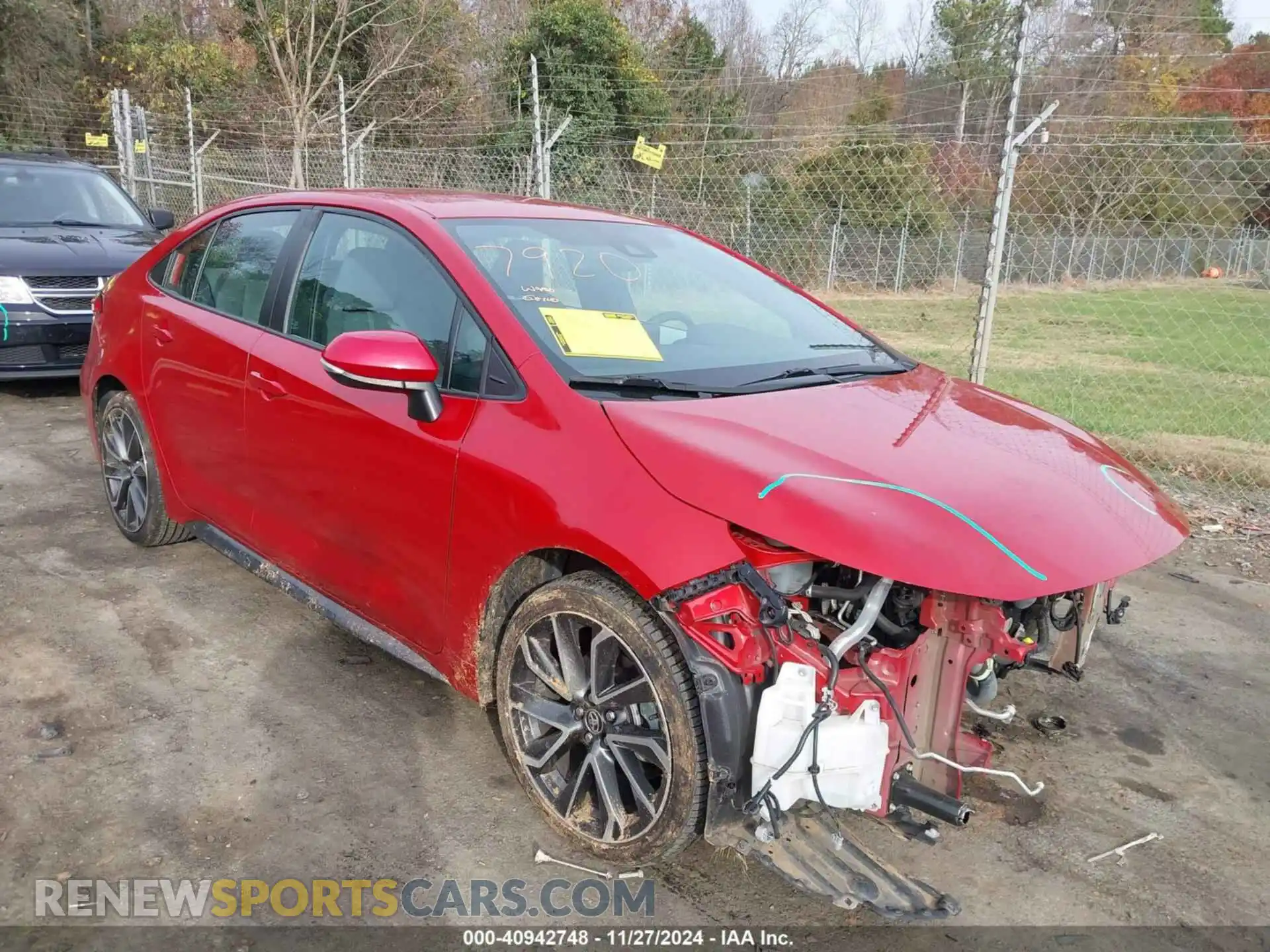 1 Photograph of a damaged car 5YFS4RCE0LP051887 TOYOTA COROLLA 2020