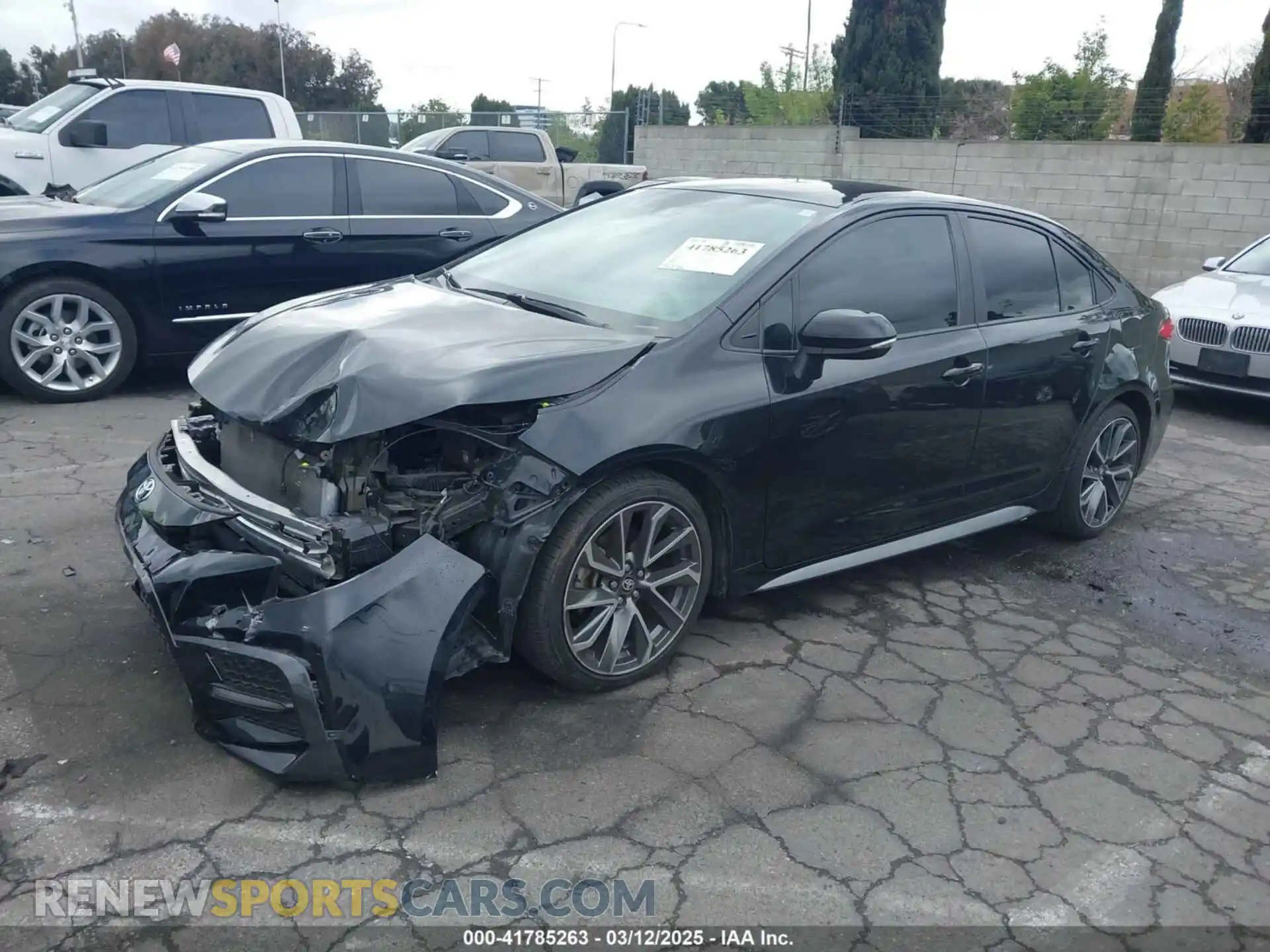 2 Photograph of a damaged car 5YFS4RCE0LP054465 TOYOTA COROLLA 2020