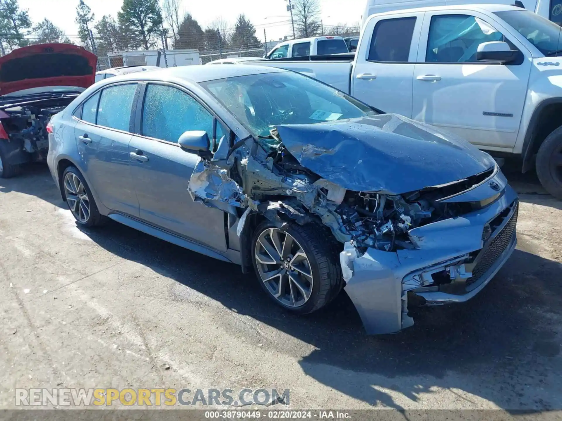 1 Photograph of a damaged car 5YFS4RCE0LP055941 TOYOTA COROLLA 2020